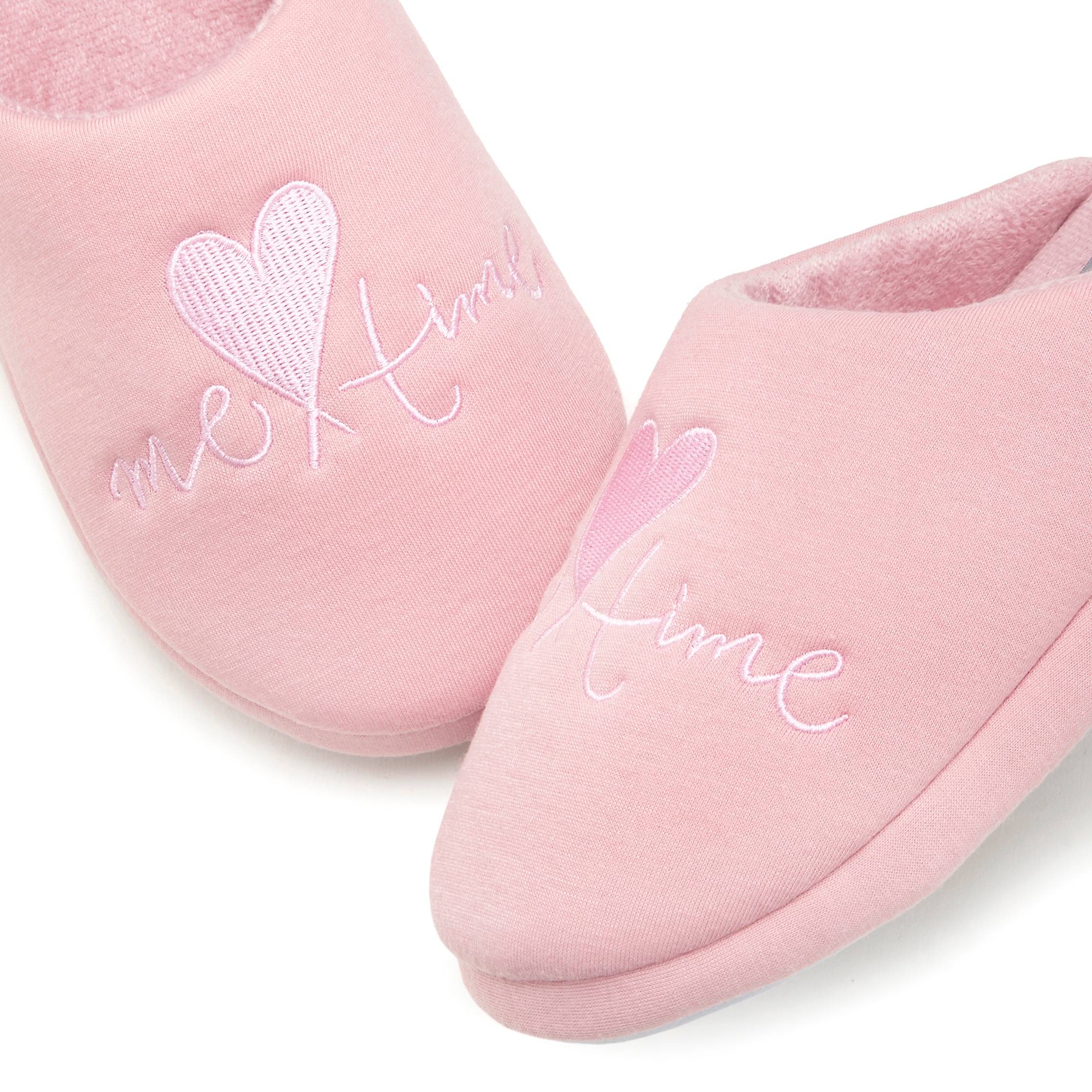 Vivance Pantolette »Hausschuh, Pantoffel, Clog,«, mit verspieltem Schriftzug VEGAN