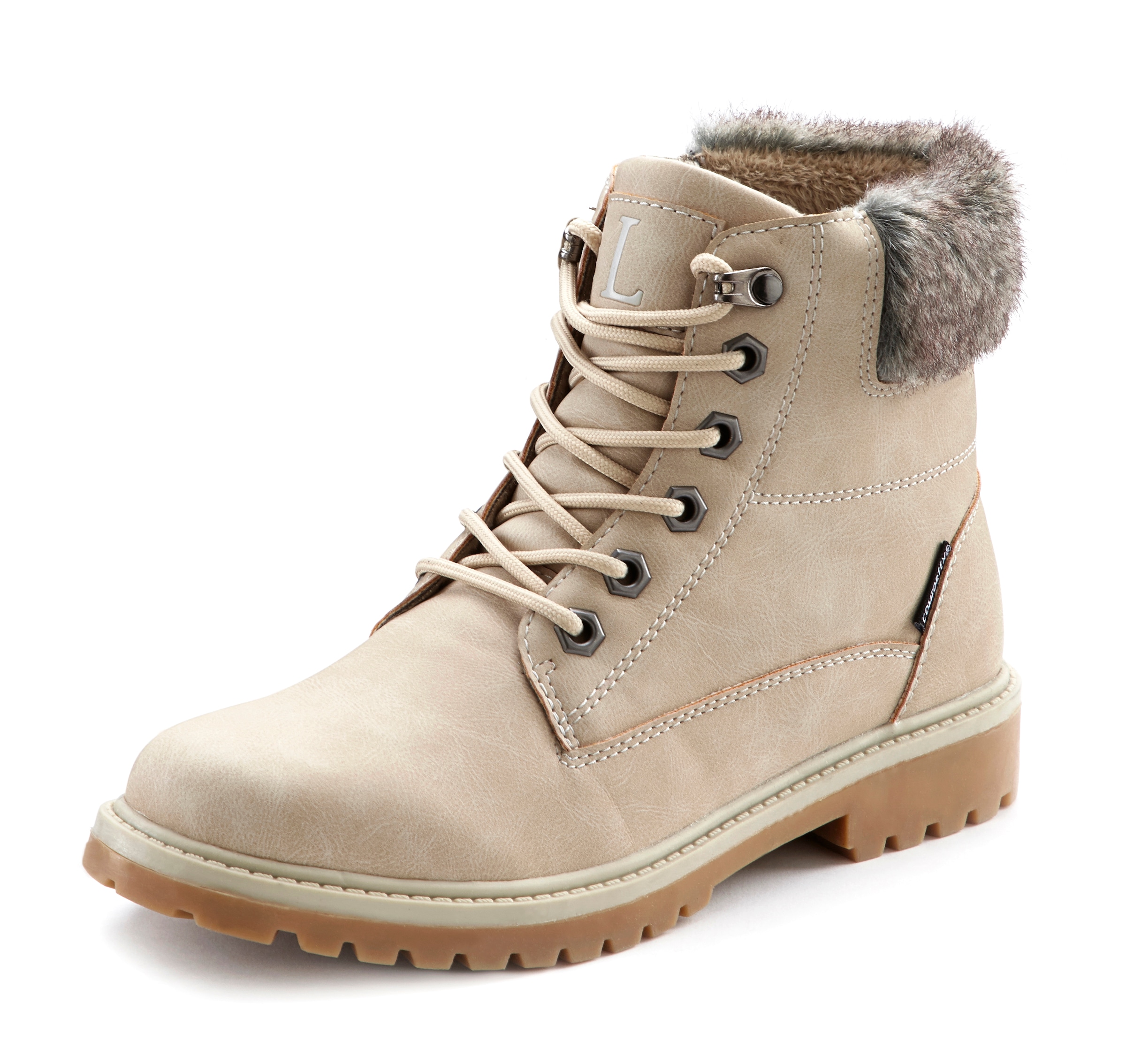 LASCANA Stiefelette, wind- & wasserabweisend,Winterboots, Outdoorstiefel, Winterstiefelette