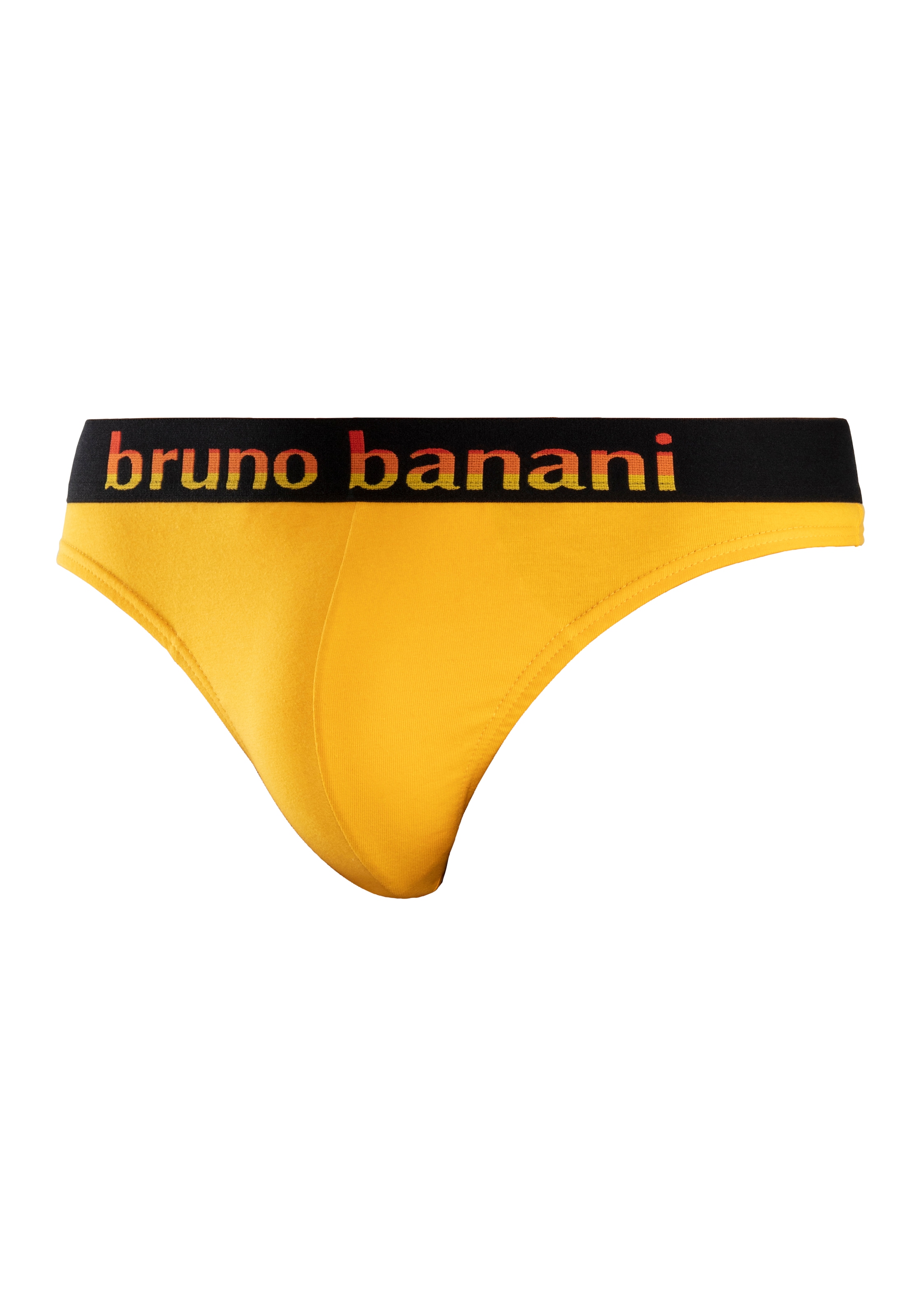 Bruno Banani String, (Packung, 5 St.), mit Streifen Logo Webbund