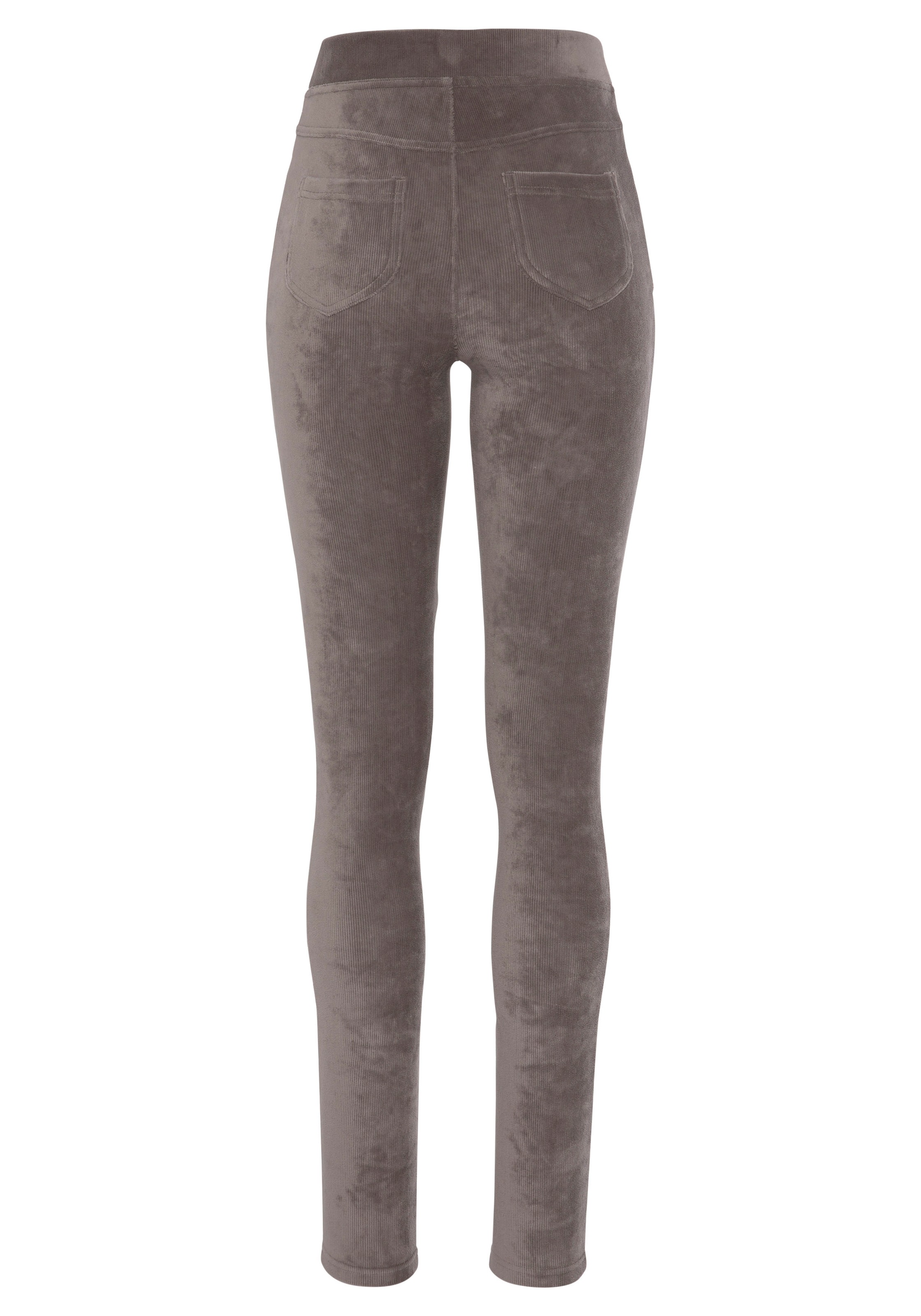 LASCANA Leggings, aus weichem Material in Cord-Optik, Loungewear