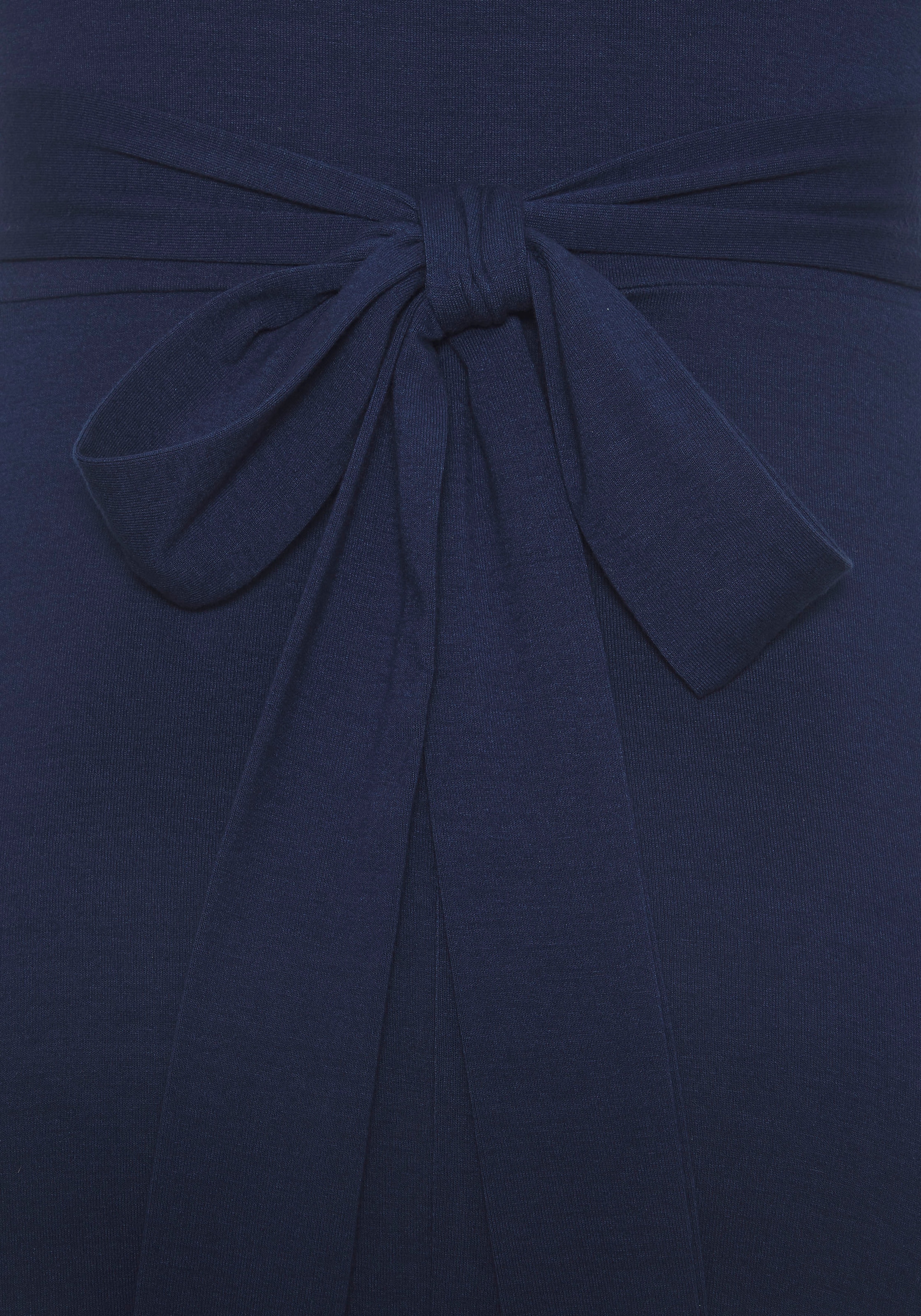 Beachtime Sommerkleid, mit Zipfelsaum und Schleife, Jerseykleid, asymmetrisches Rockteil