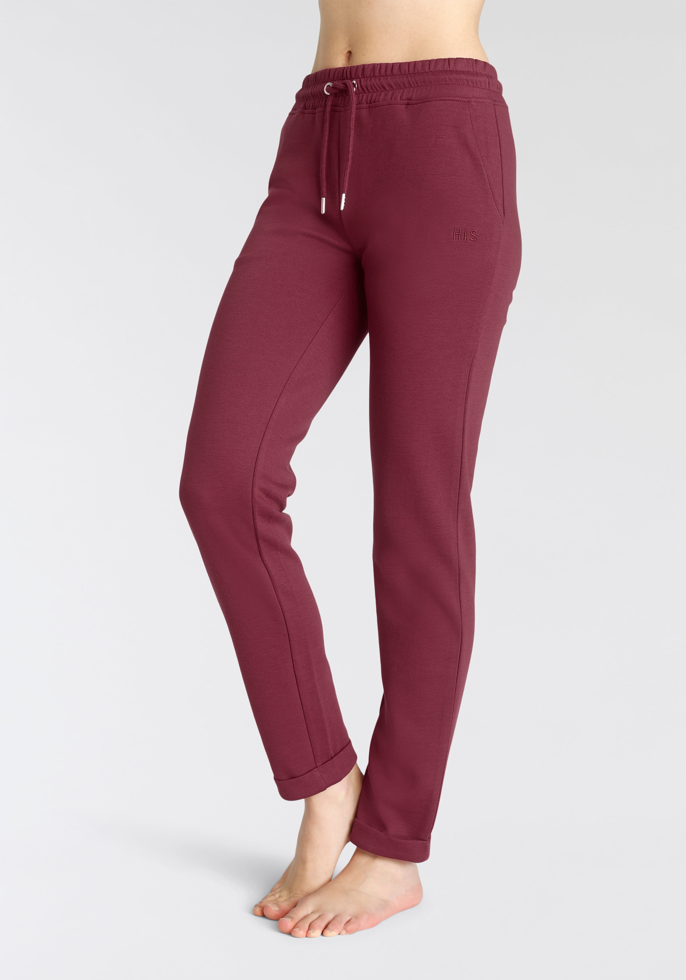 H.I.S Sweathose, Schlupfhose mit kleinem Aufschlag am Saum, Loungewear