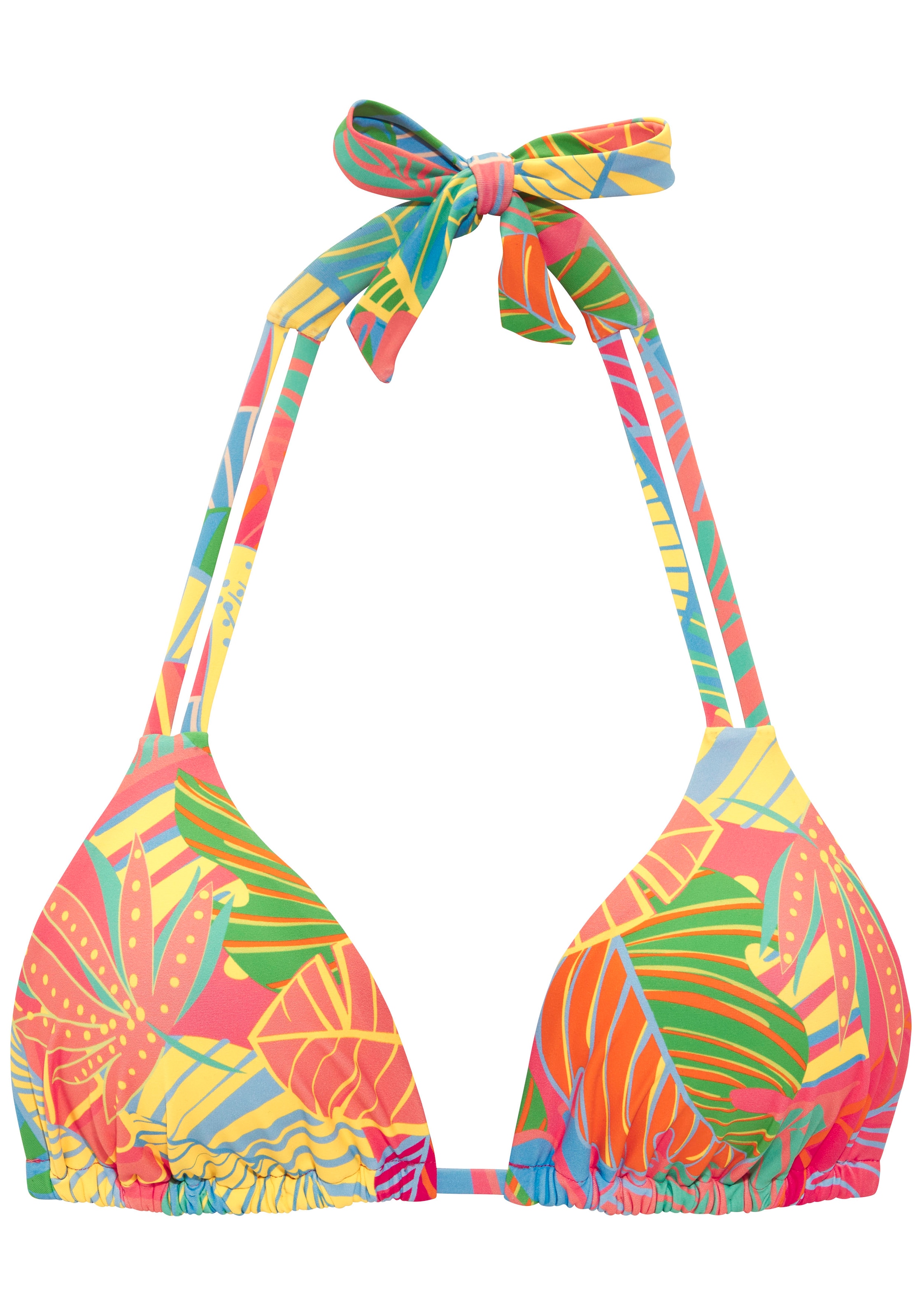 s.Oliver Triangel-Bikini-Top »Yana« mit stylischem Blätterdruck