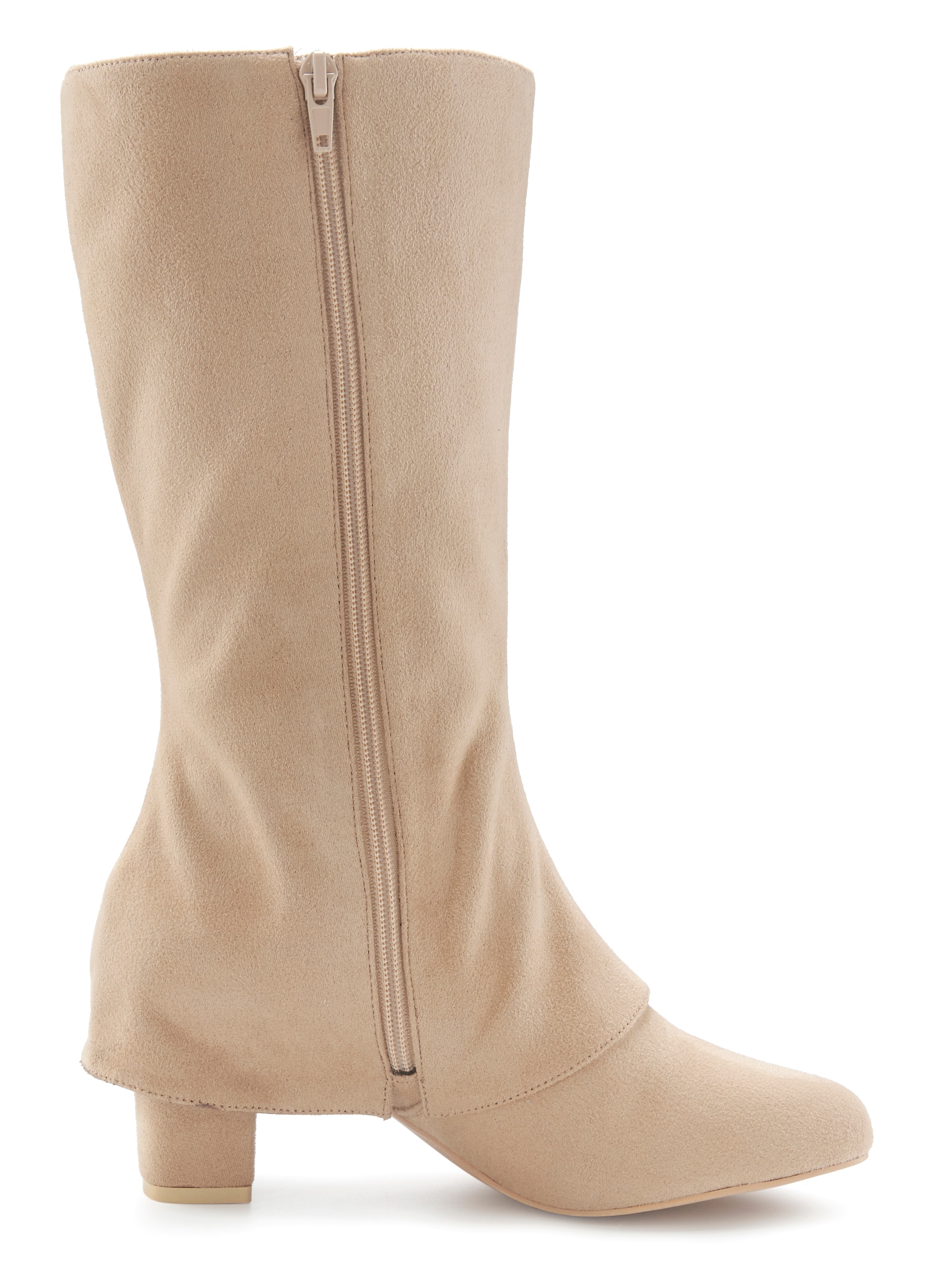LASCANA Stiefel »Boots, Stiefelette,«  mit raffiniertem Spitzendetail und Zierreißverschluss