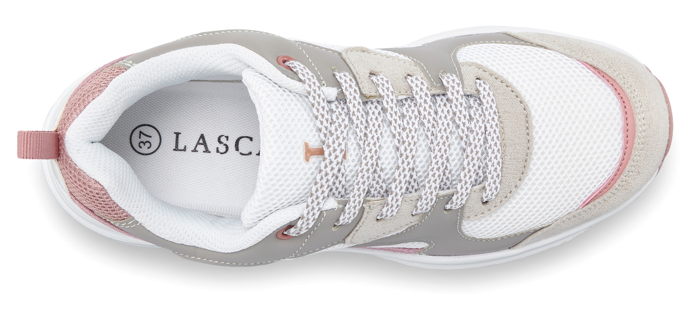 LASCANA Sneaker, mit ultraleichter Chunky-Sohle, Schnürhalbschuh, Freizeitschuh