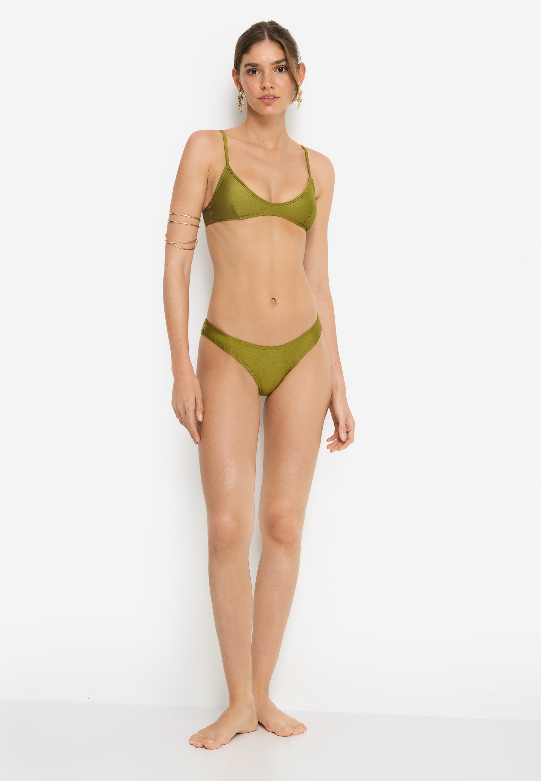 LSCN by LASCANA Bustier-Bikini-Top »Sunny« in trendiger Glanzware