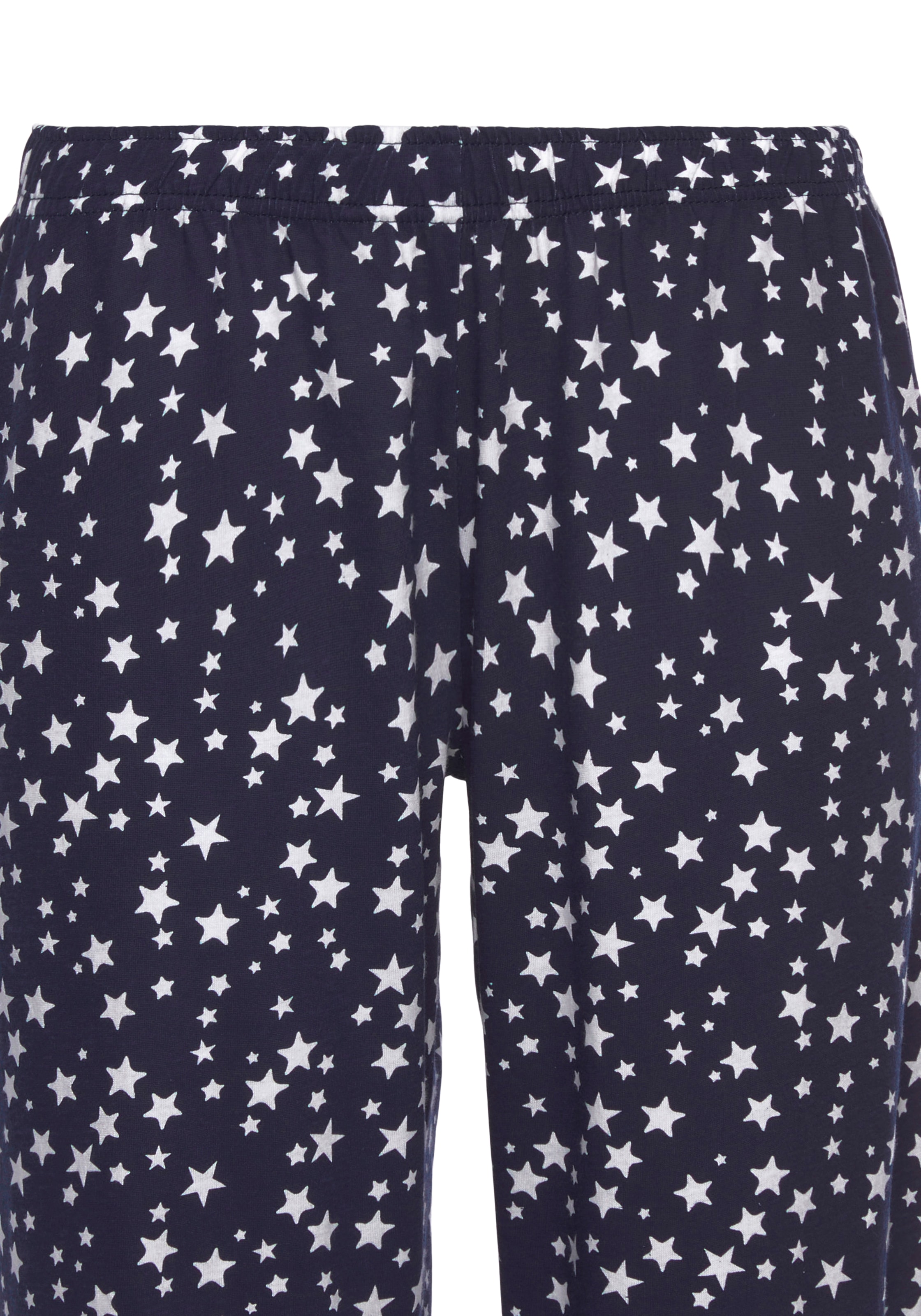 Vivance Dreams Pyjama, (2 tlg.), mit Sternenprint