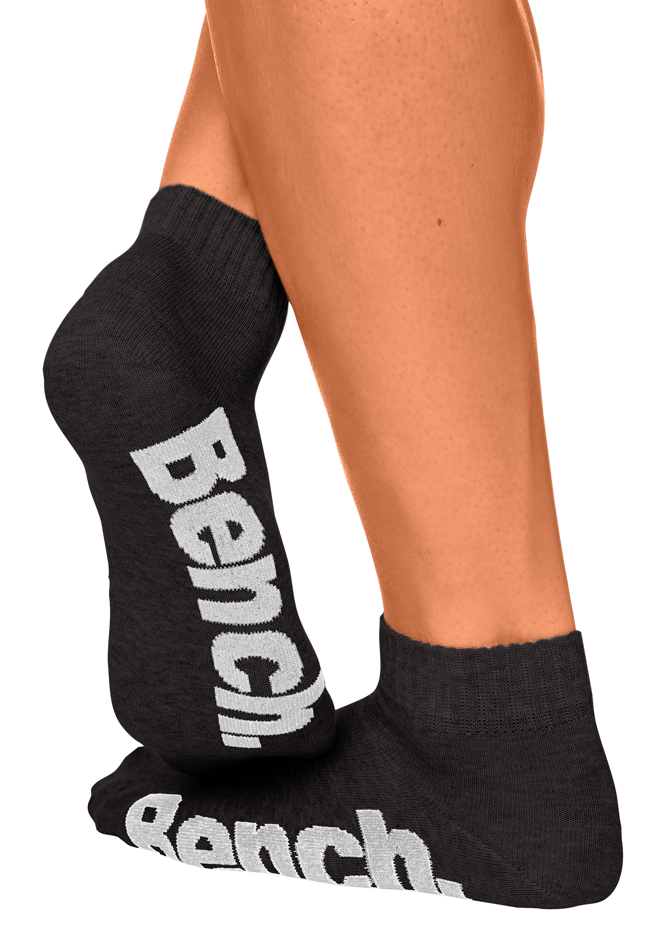 Bench. Kurzsocken, (Packung, 3 Paar), mit bequemen Rippbündchen