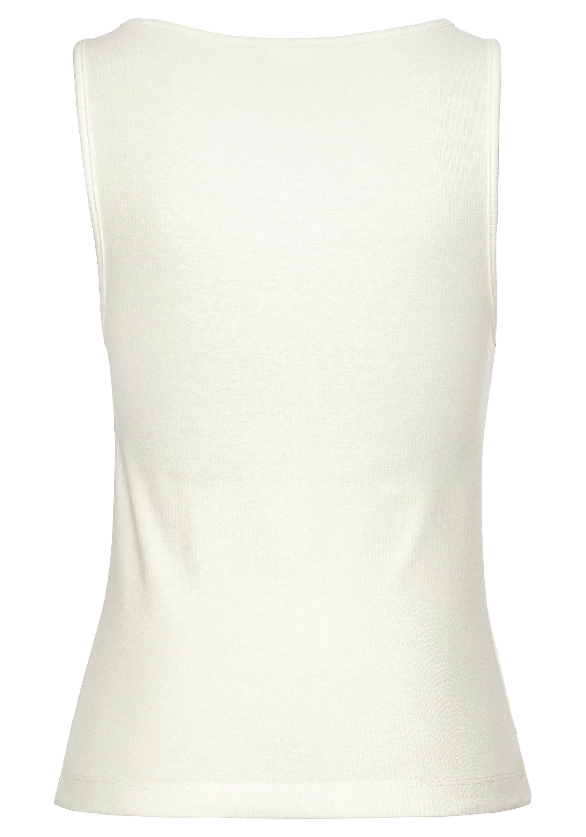 LASCANA Pyjamaoberteil, aus Rippstrick