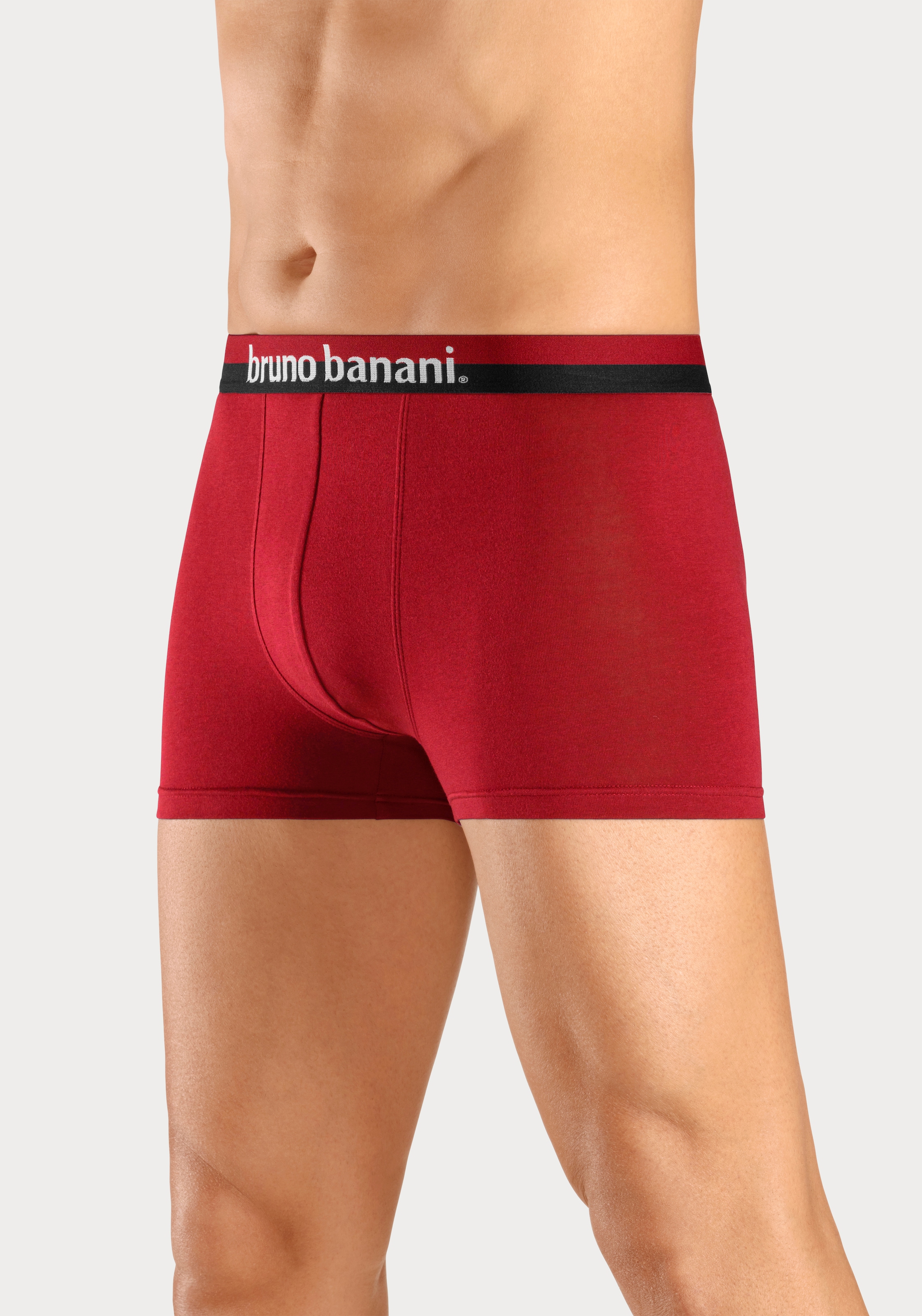 Bruno Banani Boxer »Boxershorts für Herren«, (Packung, 4 St.), mit erhabenem Logo-Druck auf dem Bund