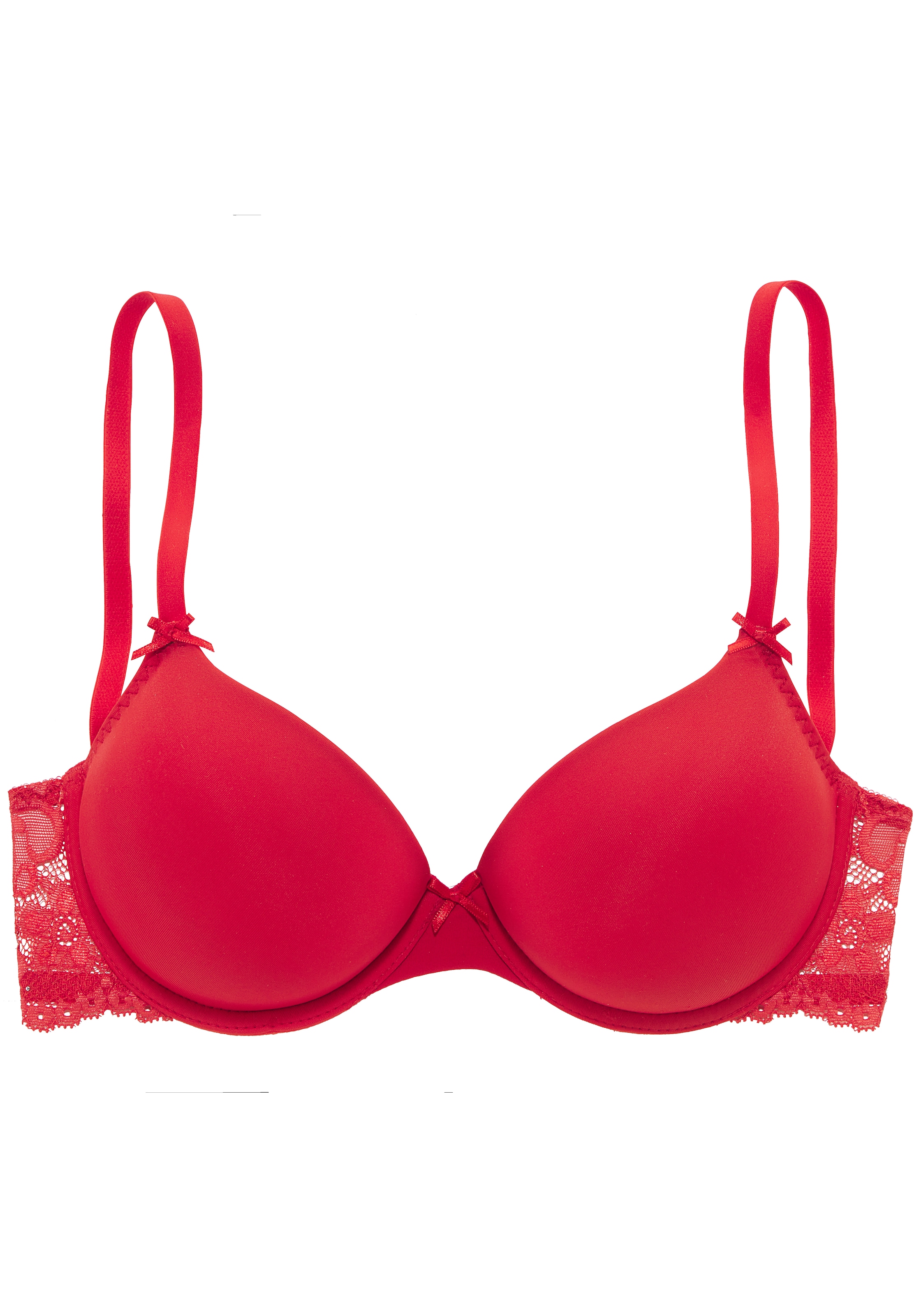 Nuance by Lascana Schalen-BH », BH mit Bügel, mit Spitzenrücken & nahtlosen Schalen« als Dessous-Set kombinierbar, sexy Dessous, sexy Unterwäsche