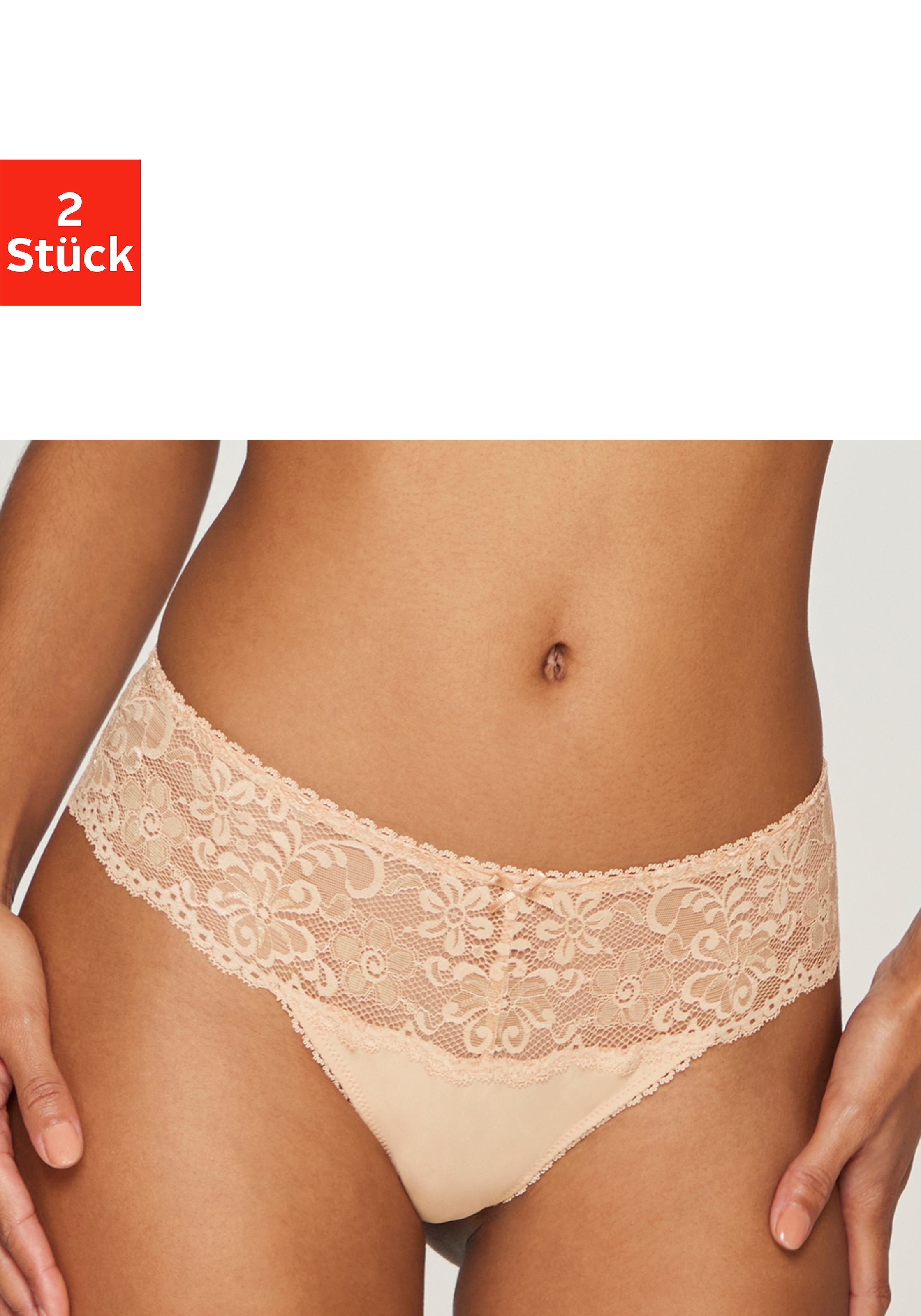 Nuance by Lascana String »mit breitem Spitzenband, als Dessous-Set kombinierbar« Packung,  sexy Dessous, sexy Unterwäsche