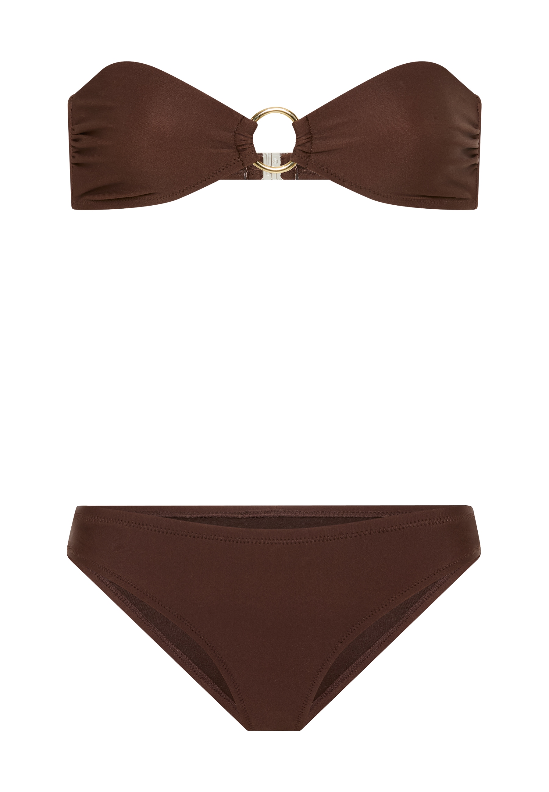 LSCN by LASCANA Bandeau-Bikini mit Zierring zwischen den Cups