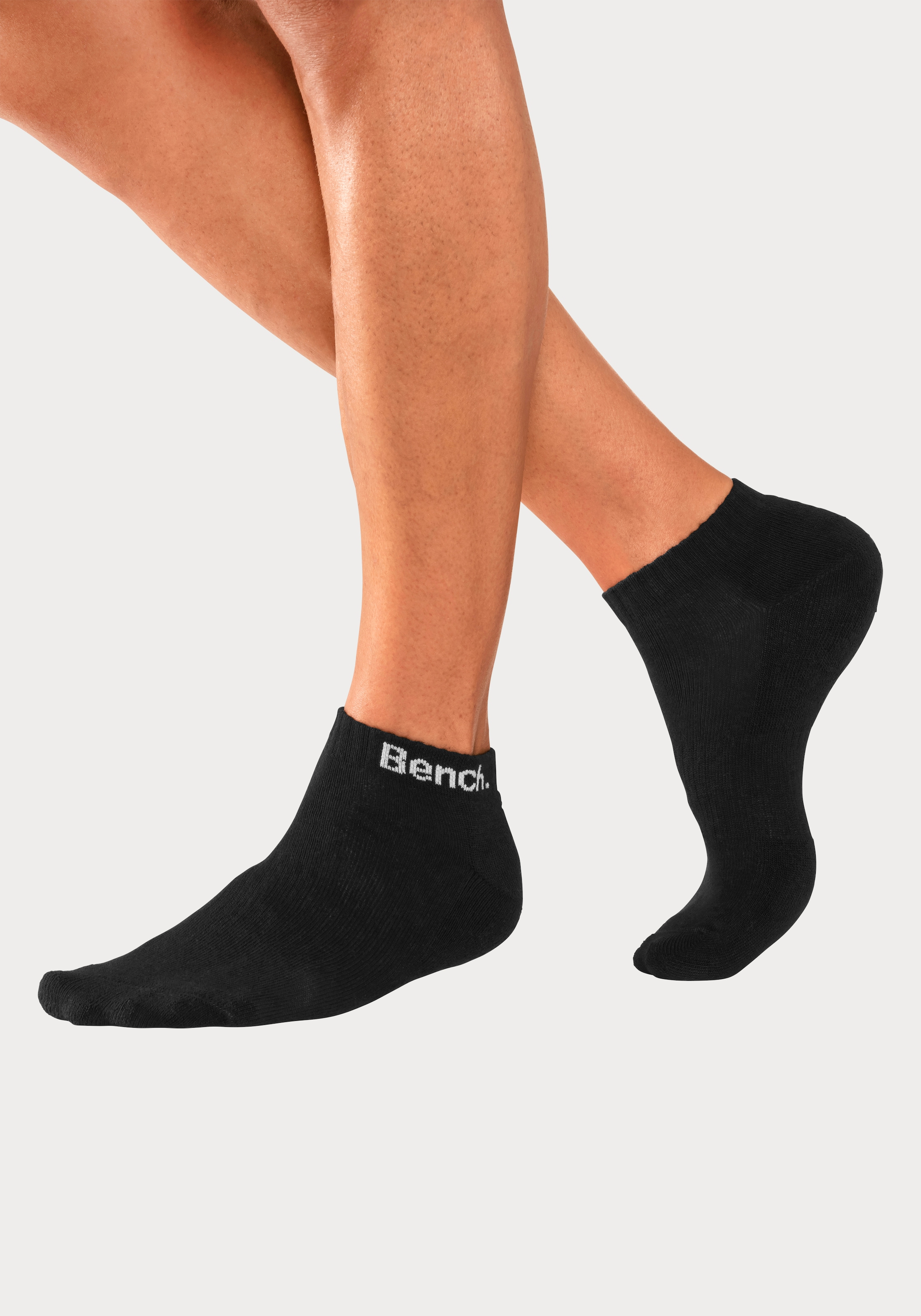 Bench. Sportsocken, (Packung, 12 Paar), Tennis Kurzsocken mit Halbfußfrottee