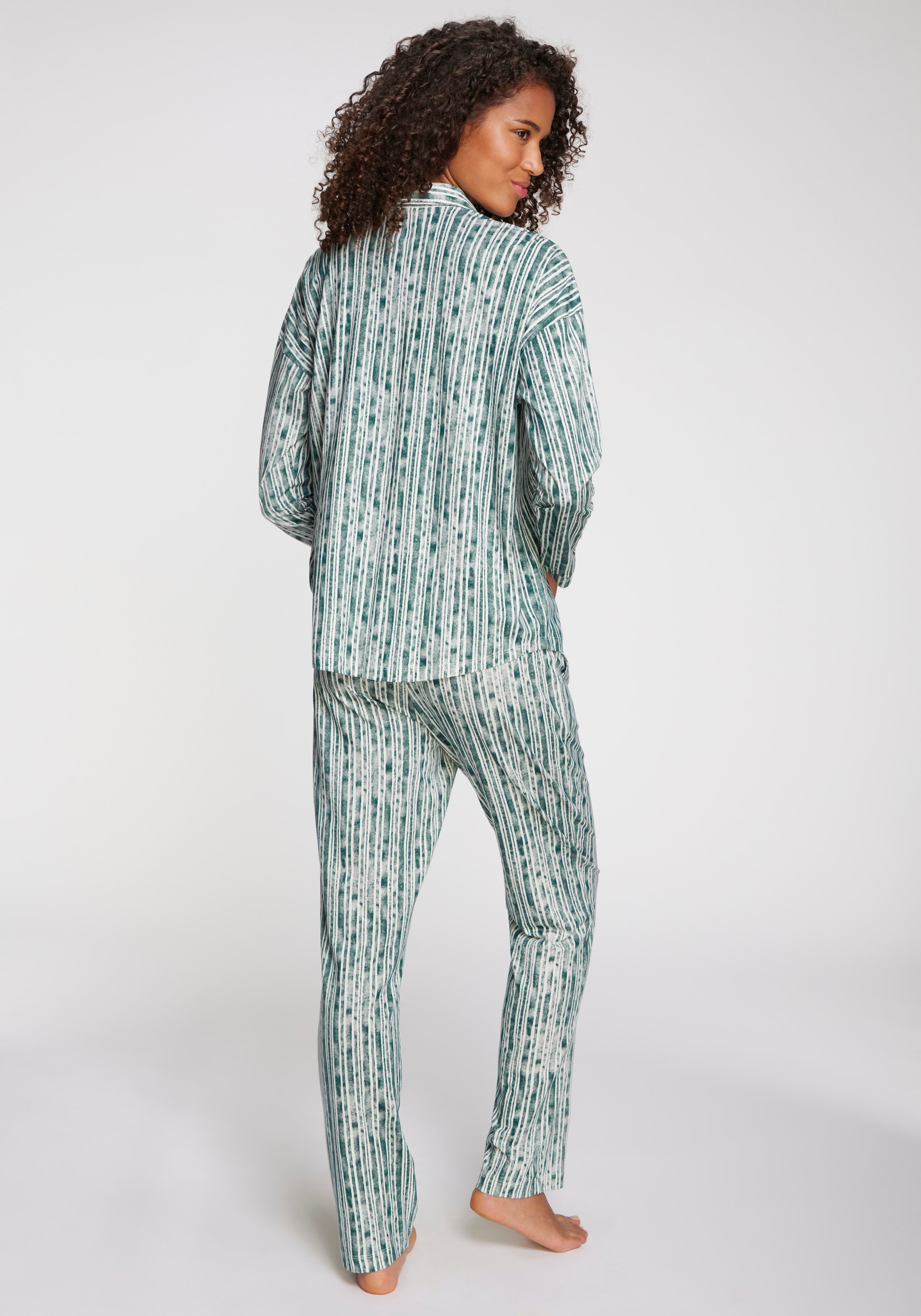 Vivance Dreams Pyjama 2 Stk. tlg., Mit schönem Streifenmuster
