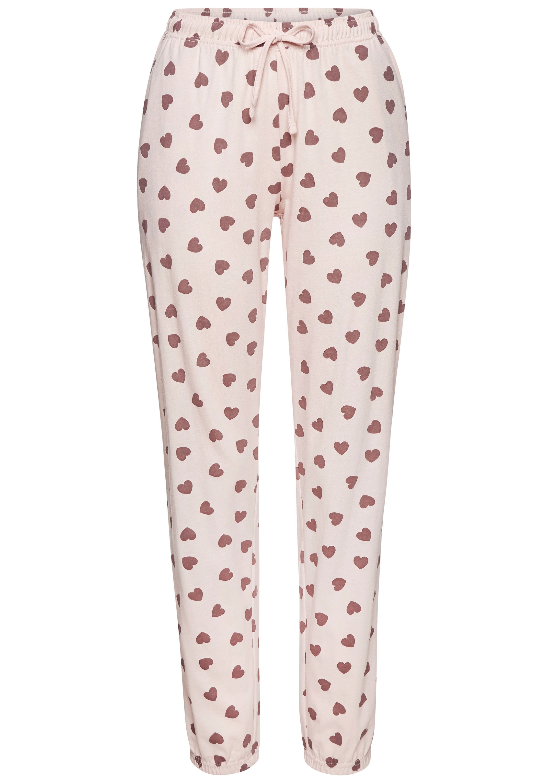 Vivance Dreams Pyjama Spar-Set, 4 Stk. tlg., mit süßem Herzmuster