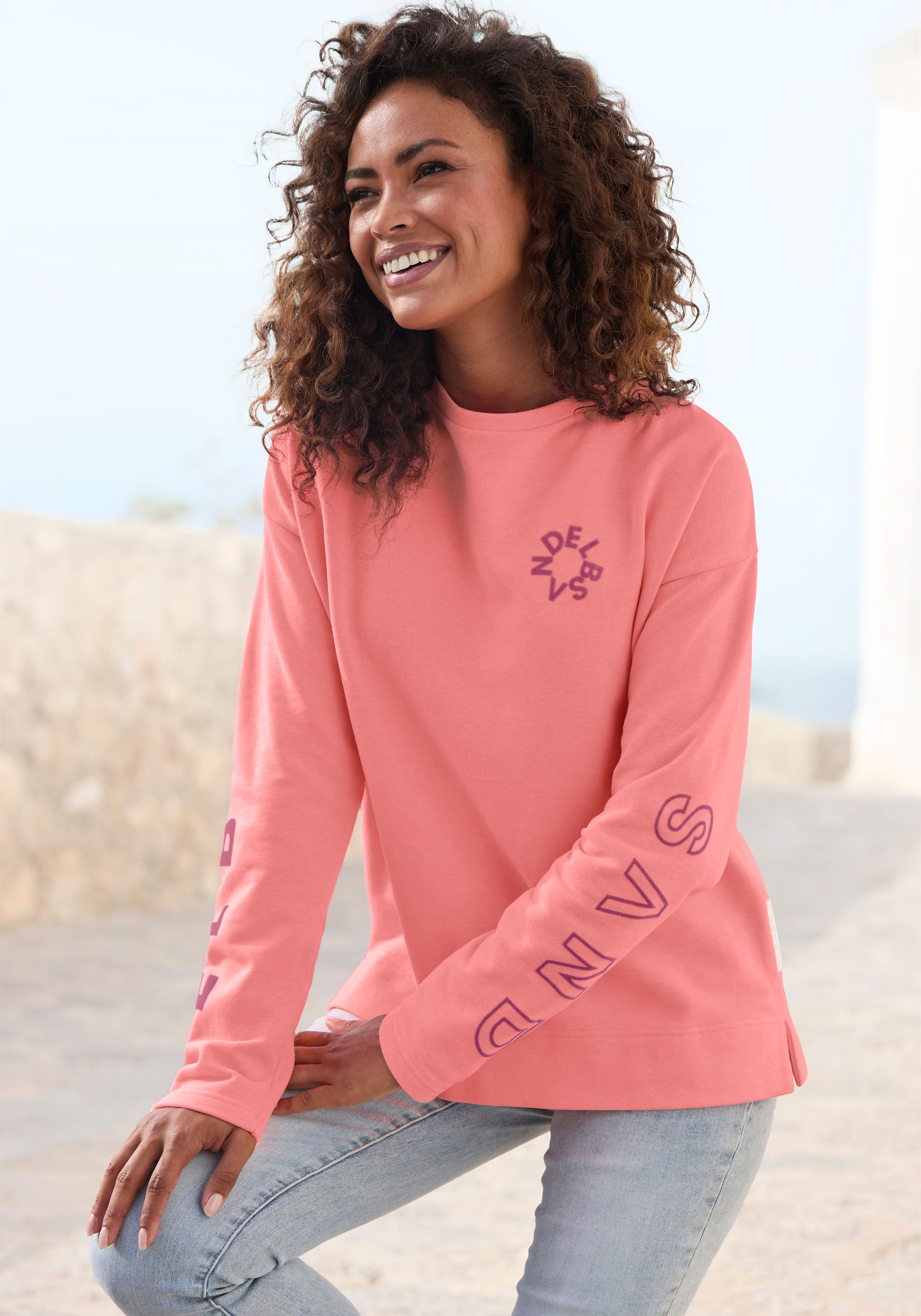 Elbsand Sweatshirt »Andra«, mit Logoprint
