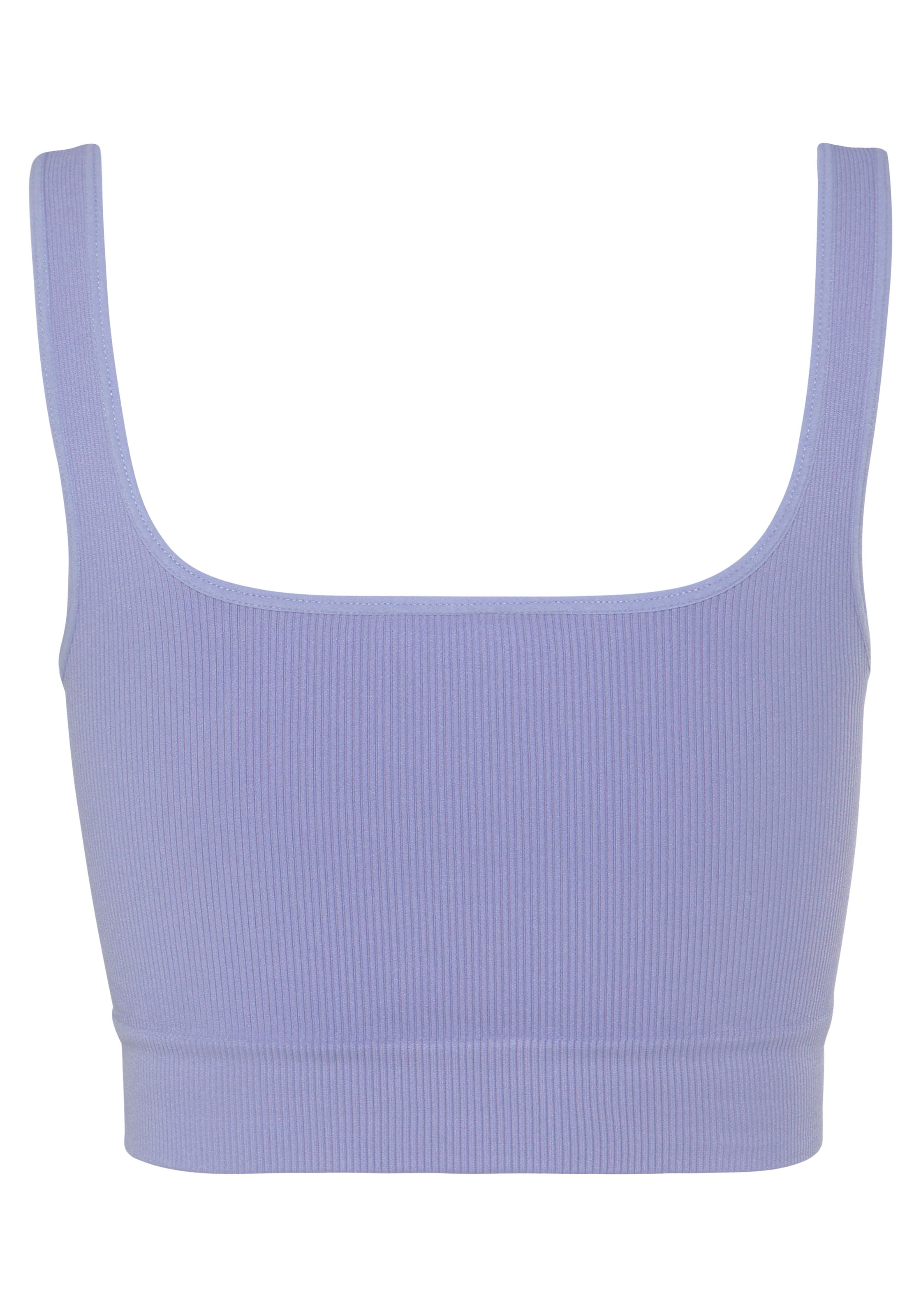 LASCANA Crop-Top, Seamless Top mit Rippstruktur