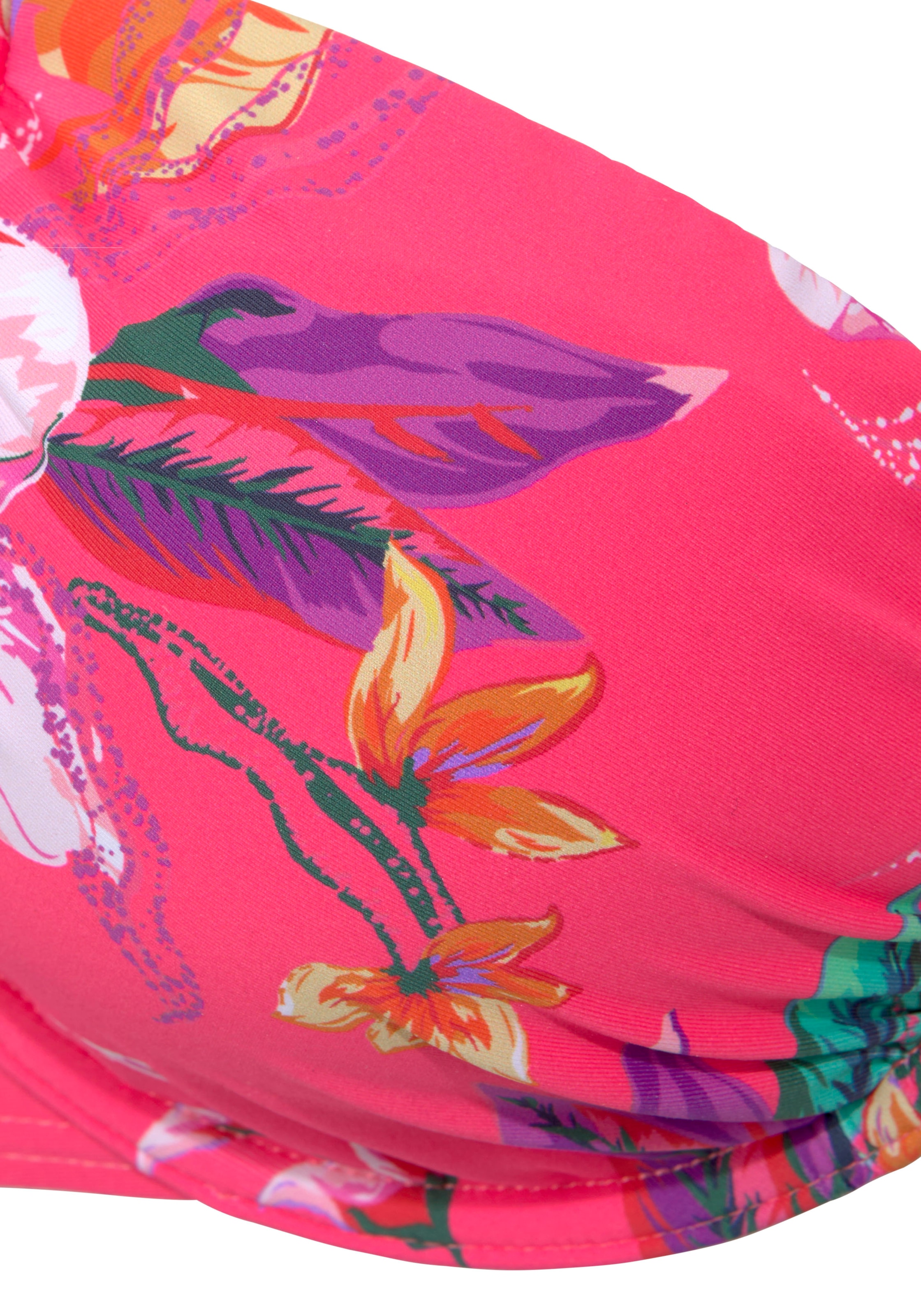 LASCANA Bügel-Bikini-Top »Malia« mit tropischem Print