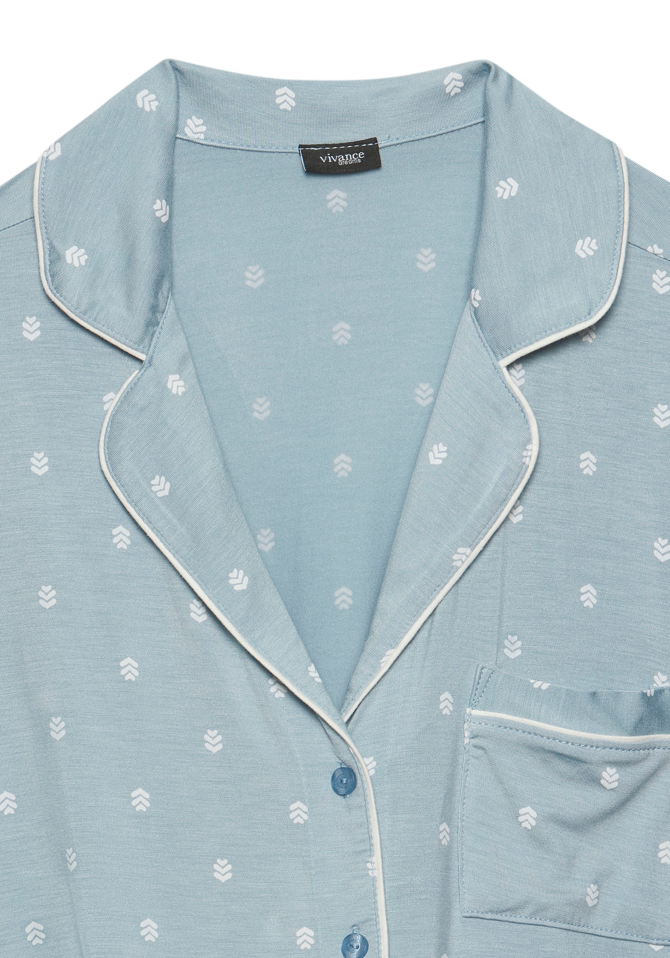 Vivance Dreams Umstandspyjama 2 tlg. Schöner Allover-Print