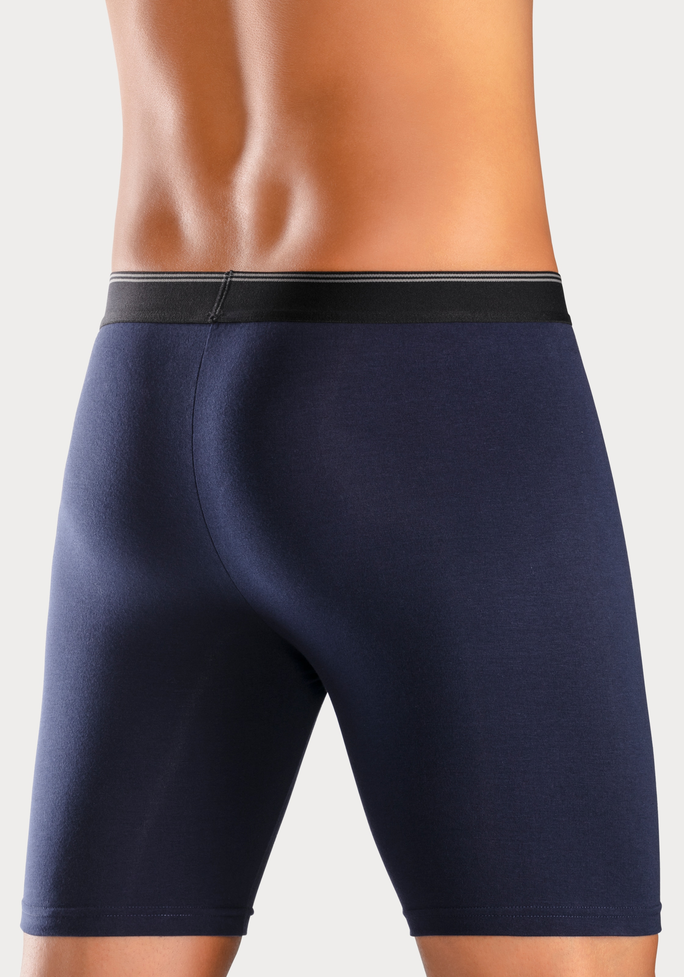 Buffalo Boxer »Boxershorts für Herren«, (Packung, 3 St.), in langer Form ideal auch für Sport und Trekking
