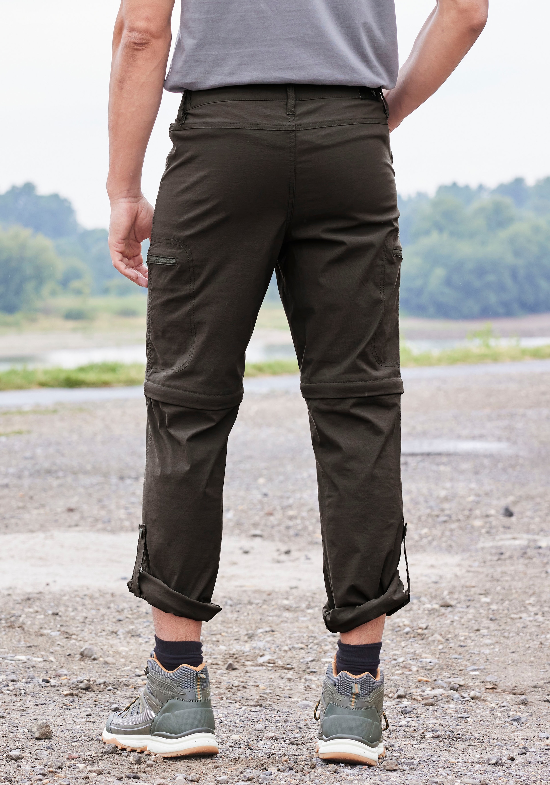 John Devin Trekkinghose, Wanderhose mit Zipp- Off Beinen