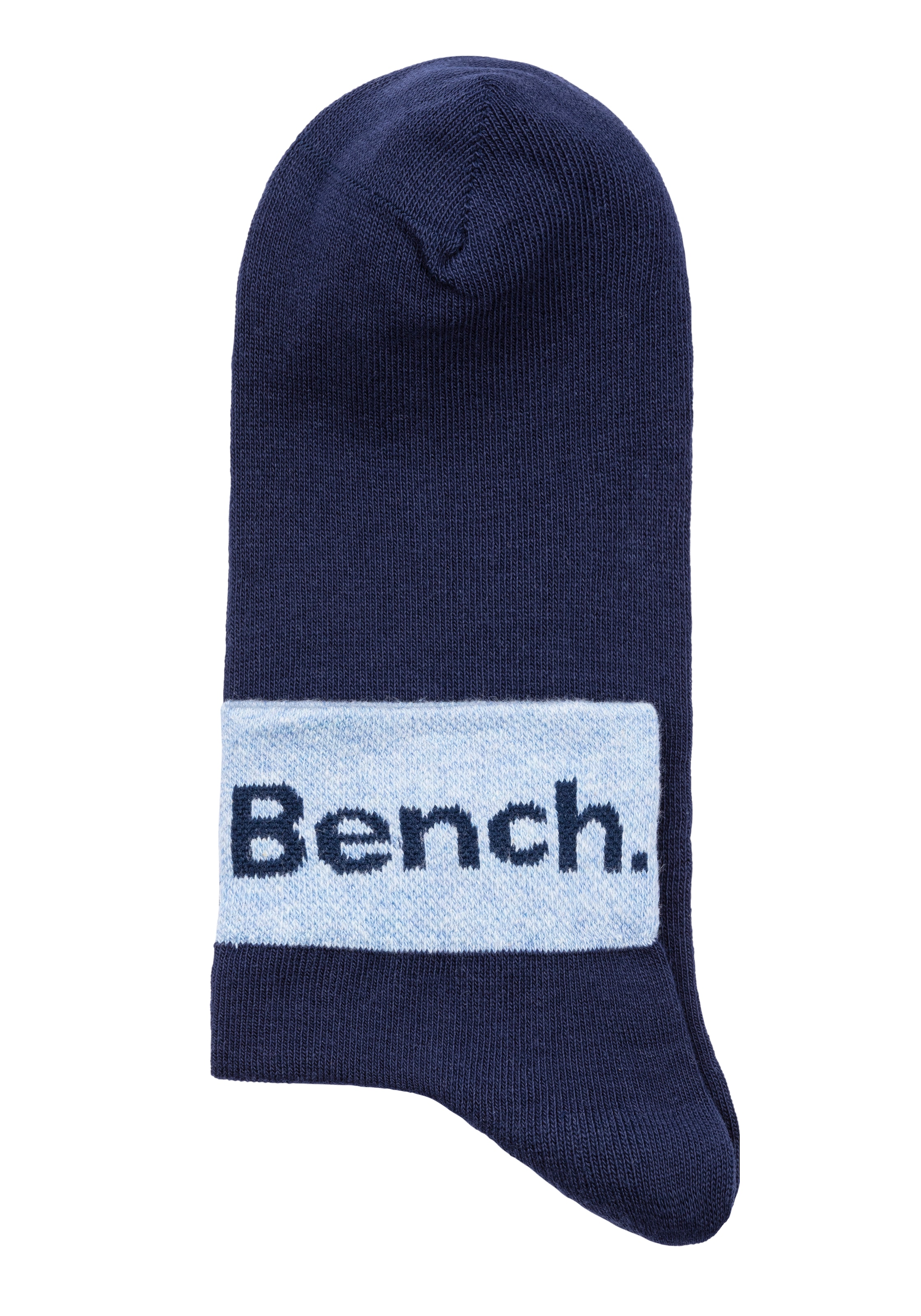 Bench. Kurzsocken, (Packung, 8 Paar), mit eingestricktem Schriftzug am Bündchen
