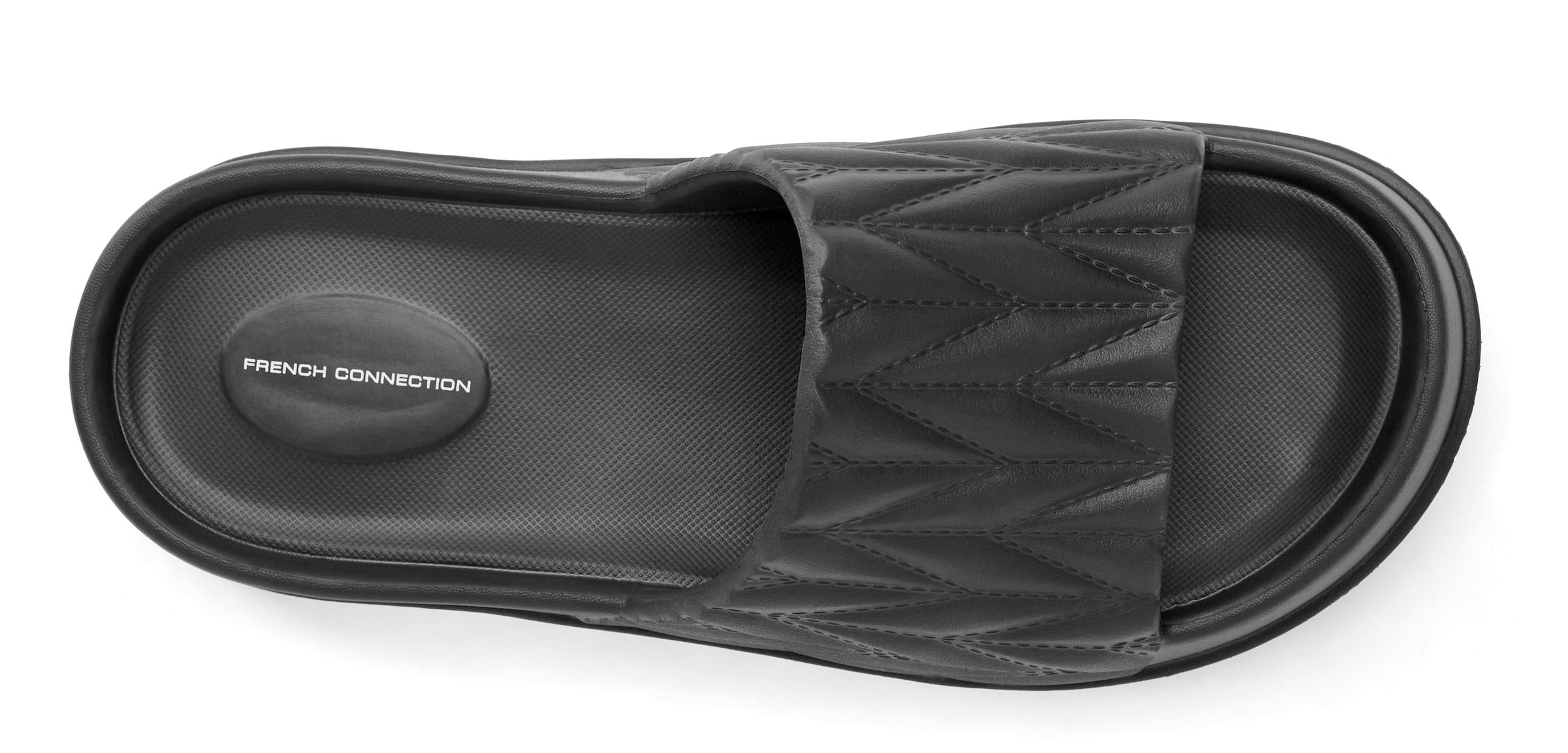 French Connection Pantolette, Badepantolette, Mule, Sandale, offener Schuh, Badeschuh