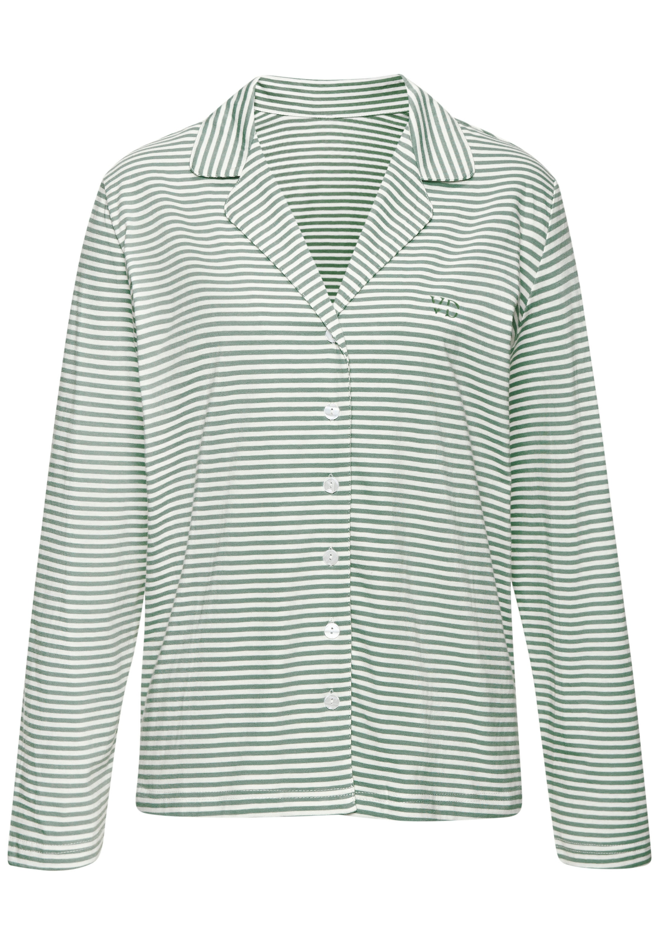 Vivance Dreams Pyjama Set, 2 tlg. mit feinem Streifenmuster