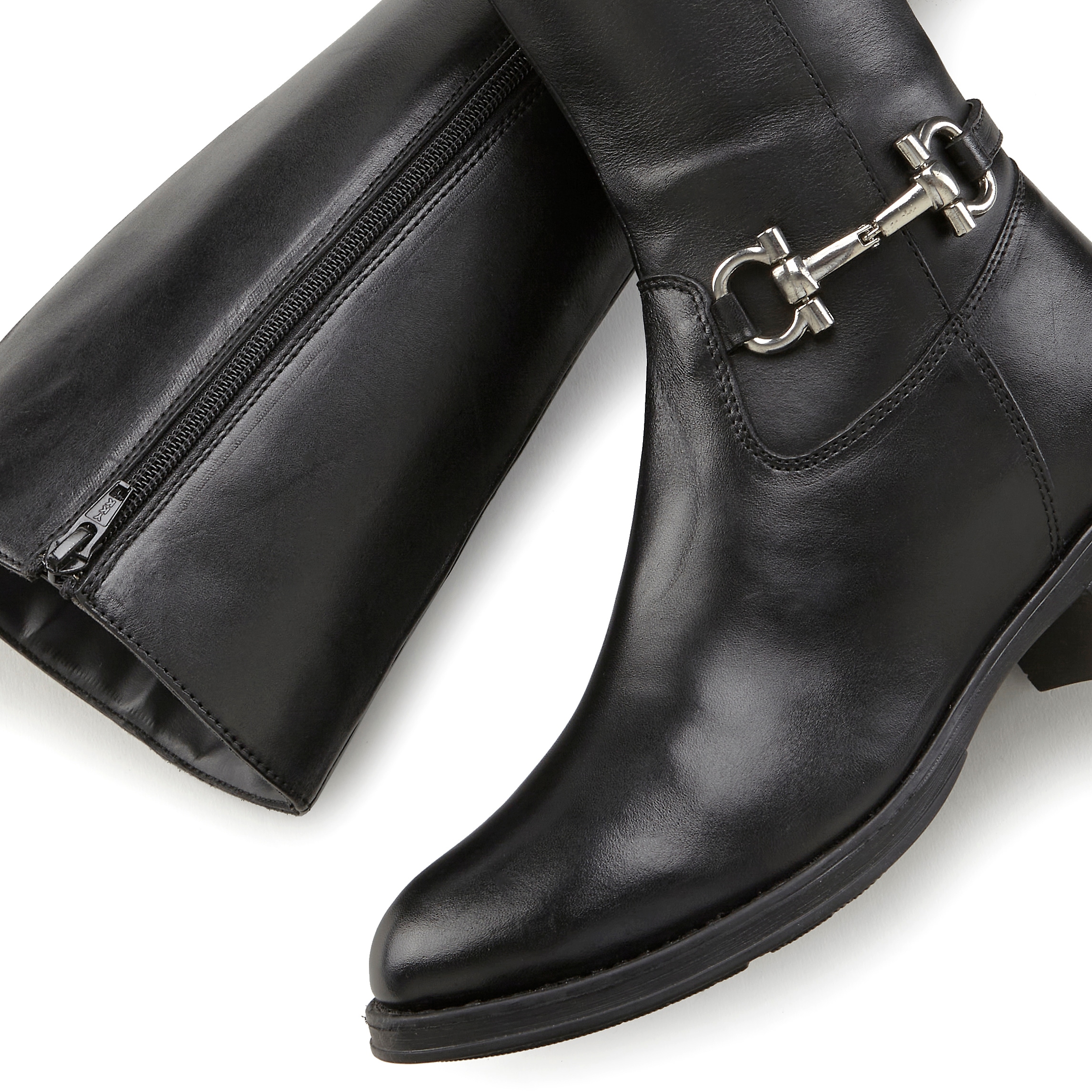 LASCANA Stiefel »Stiefelette«  aus Leder mit Langschaft