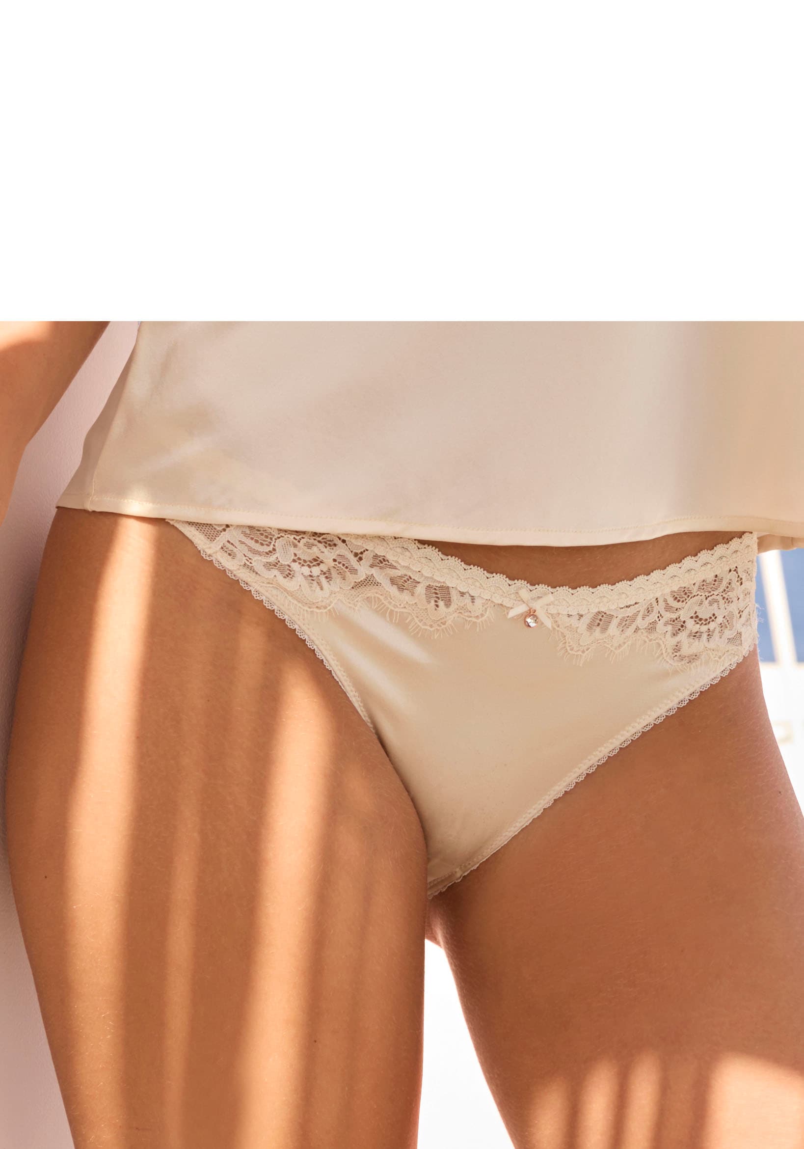 LASCANA Slip »Alana«, aus edler, schimmernder Qualität mit hohem Seidenanteil