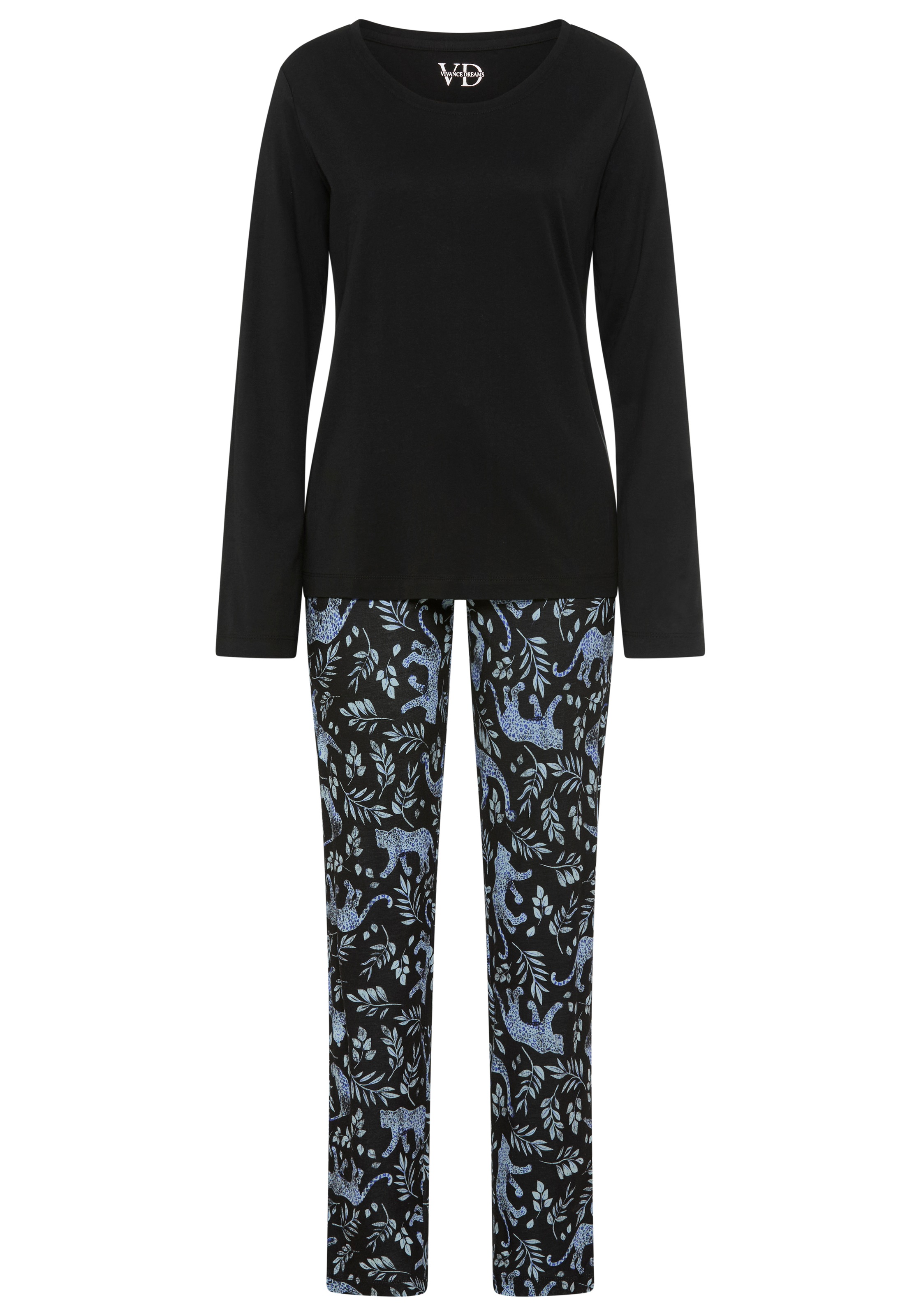 Vivance Dreams Pyjama Set, 2 mit All-Over Print