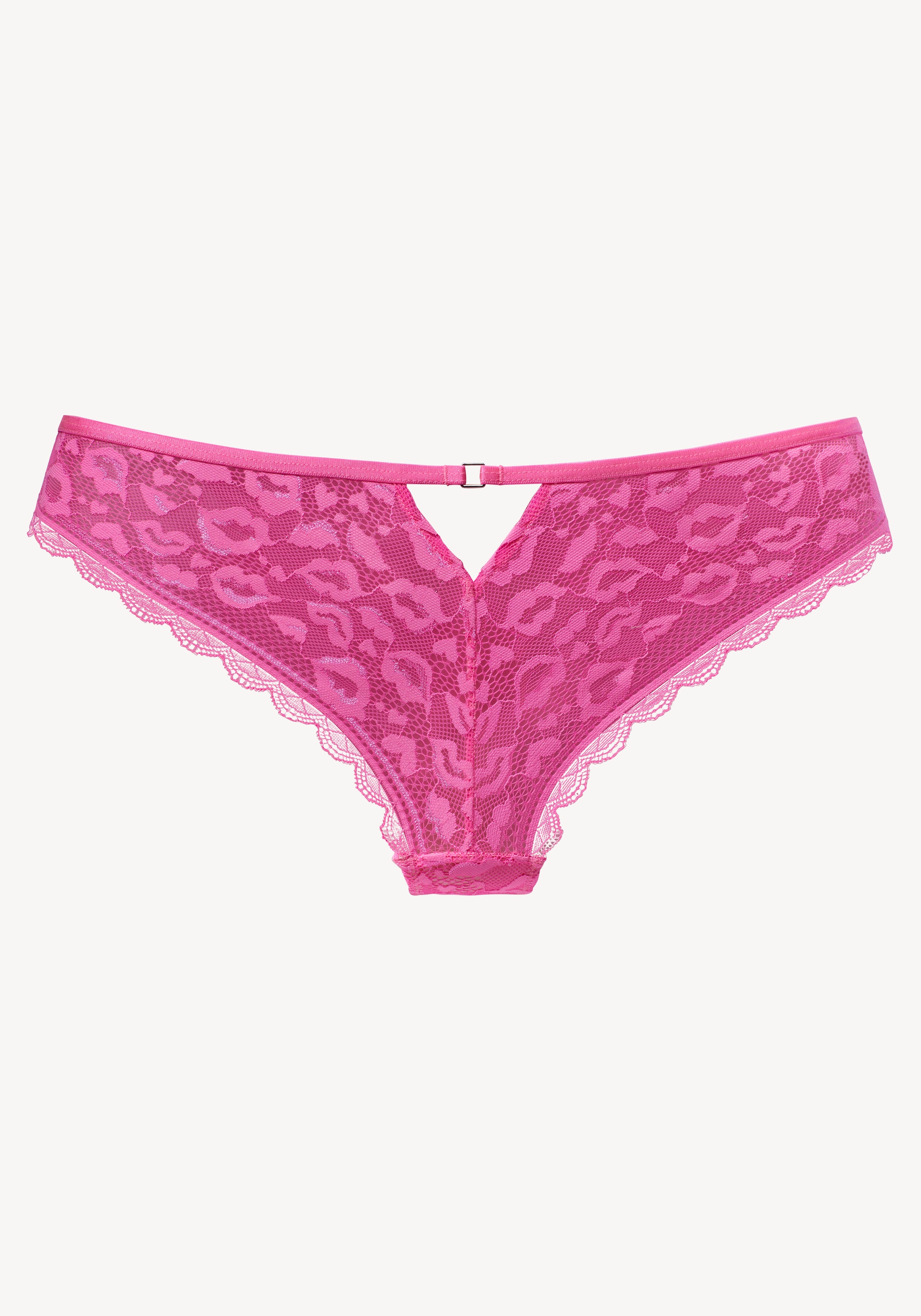 Vivance String, aus dezent transparenter Spitze in Kussmund-Optik
