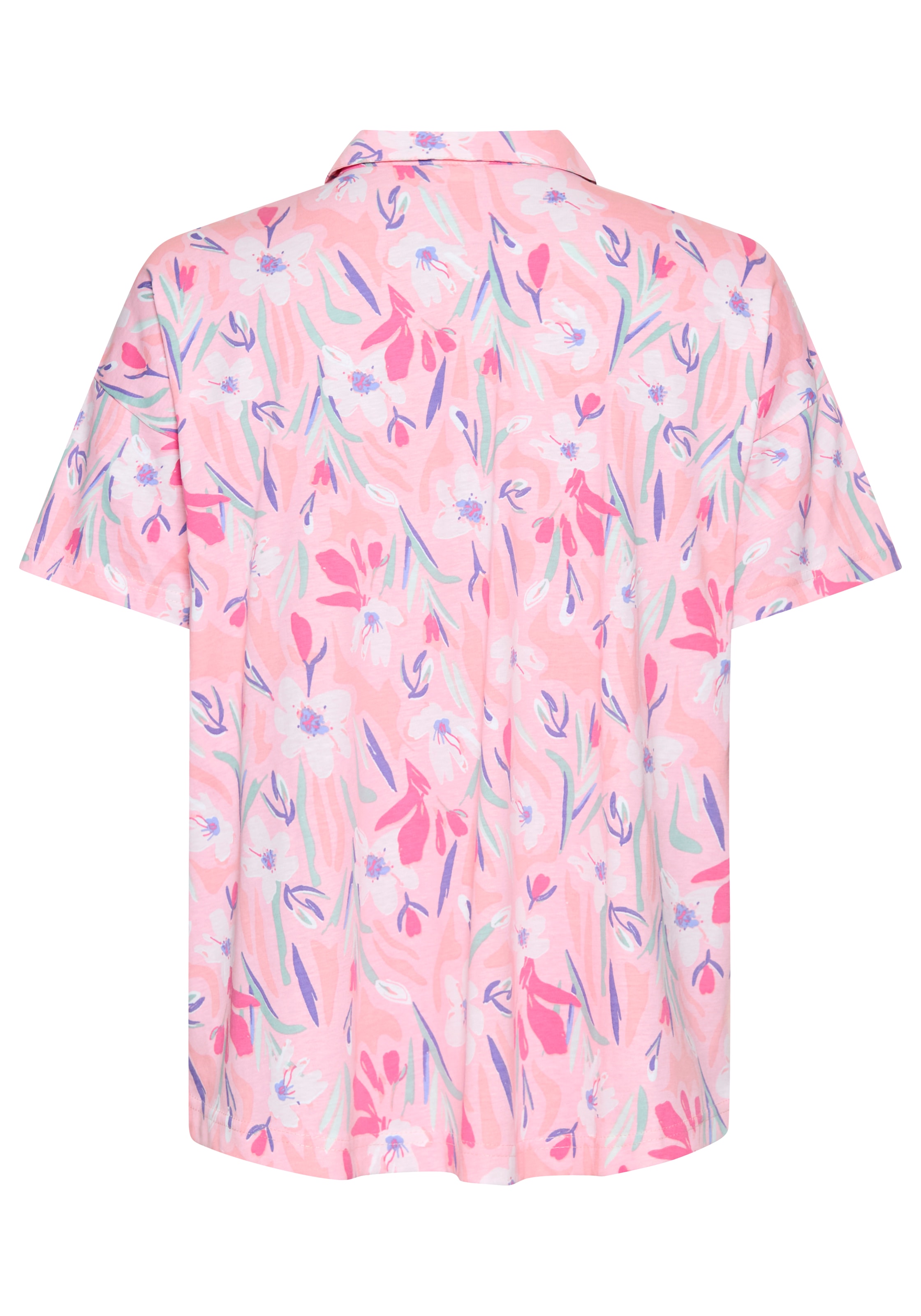 Vivance Dreams Pyjamaoberteil Schöner Blumen- oder Streifendruck