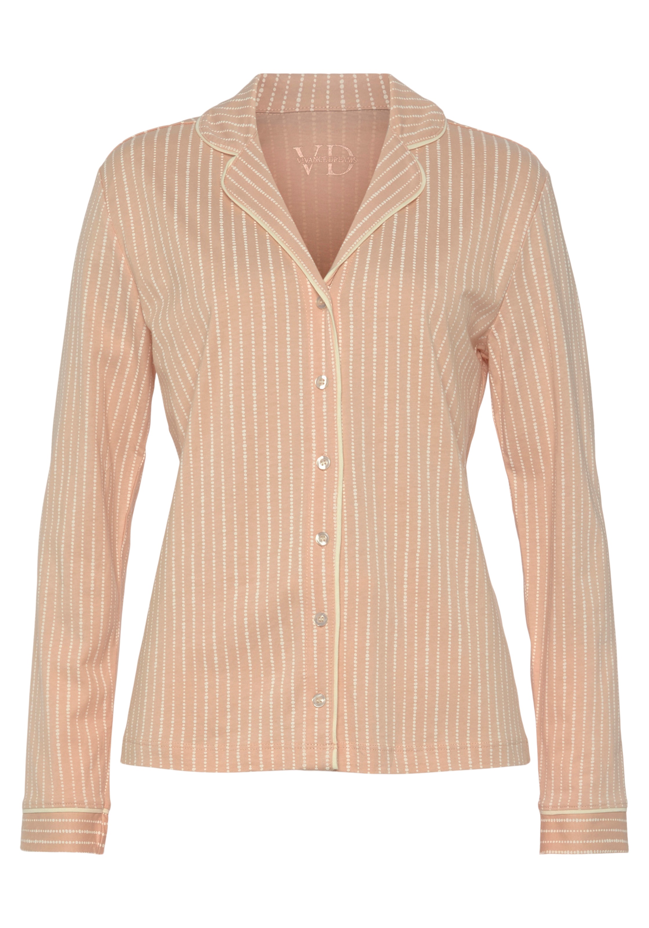 Vivance Dreams Pyjama, (2 tlg.), im klassischen Schnitt