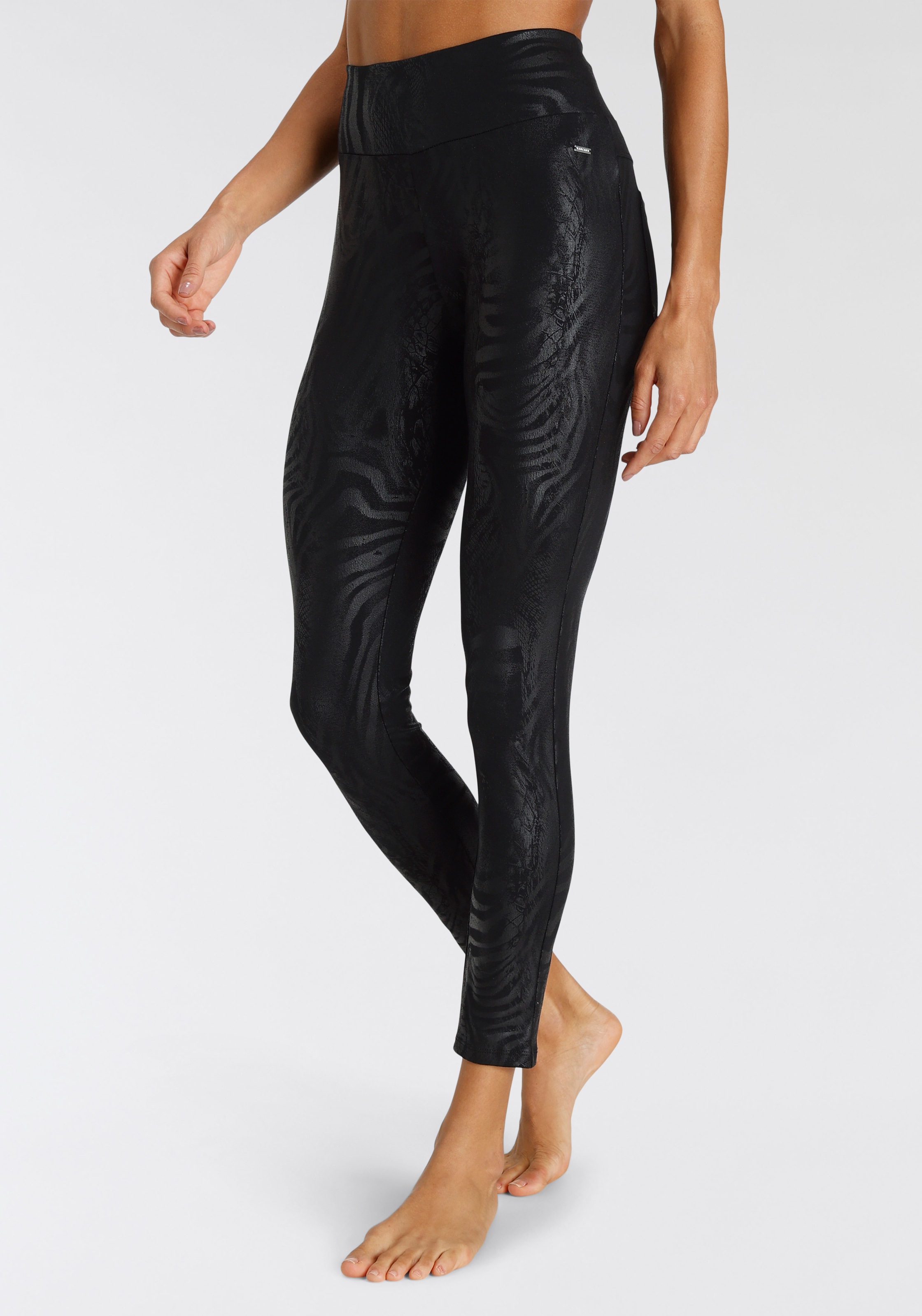 LASCANA Leggings, mit tonigem Druck