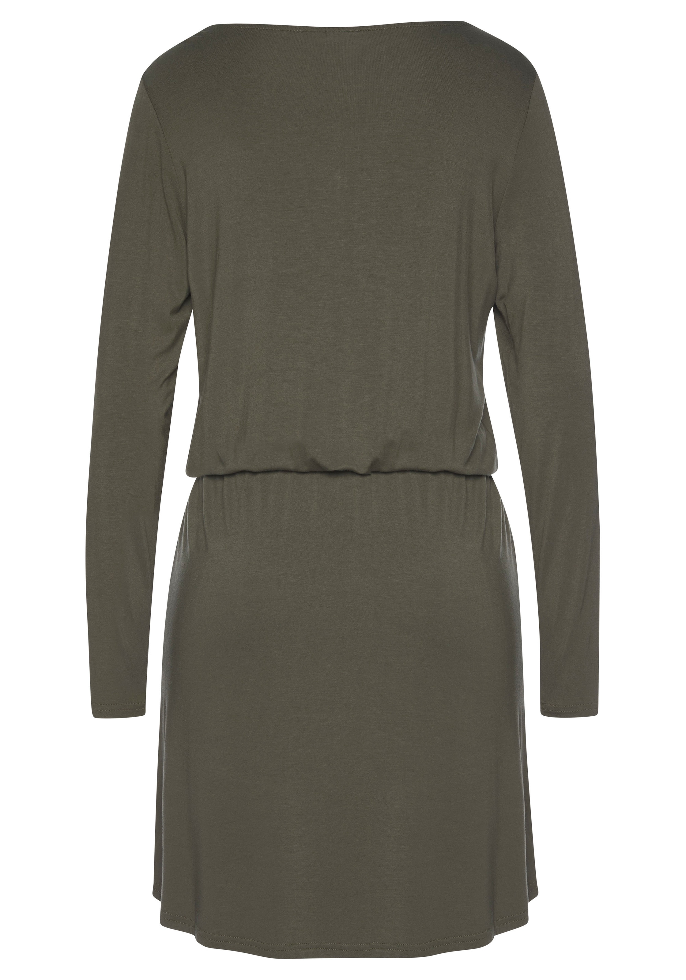LASCANA Shirtkleid, mit Reißverschluss-Detail