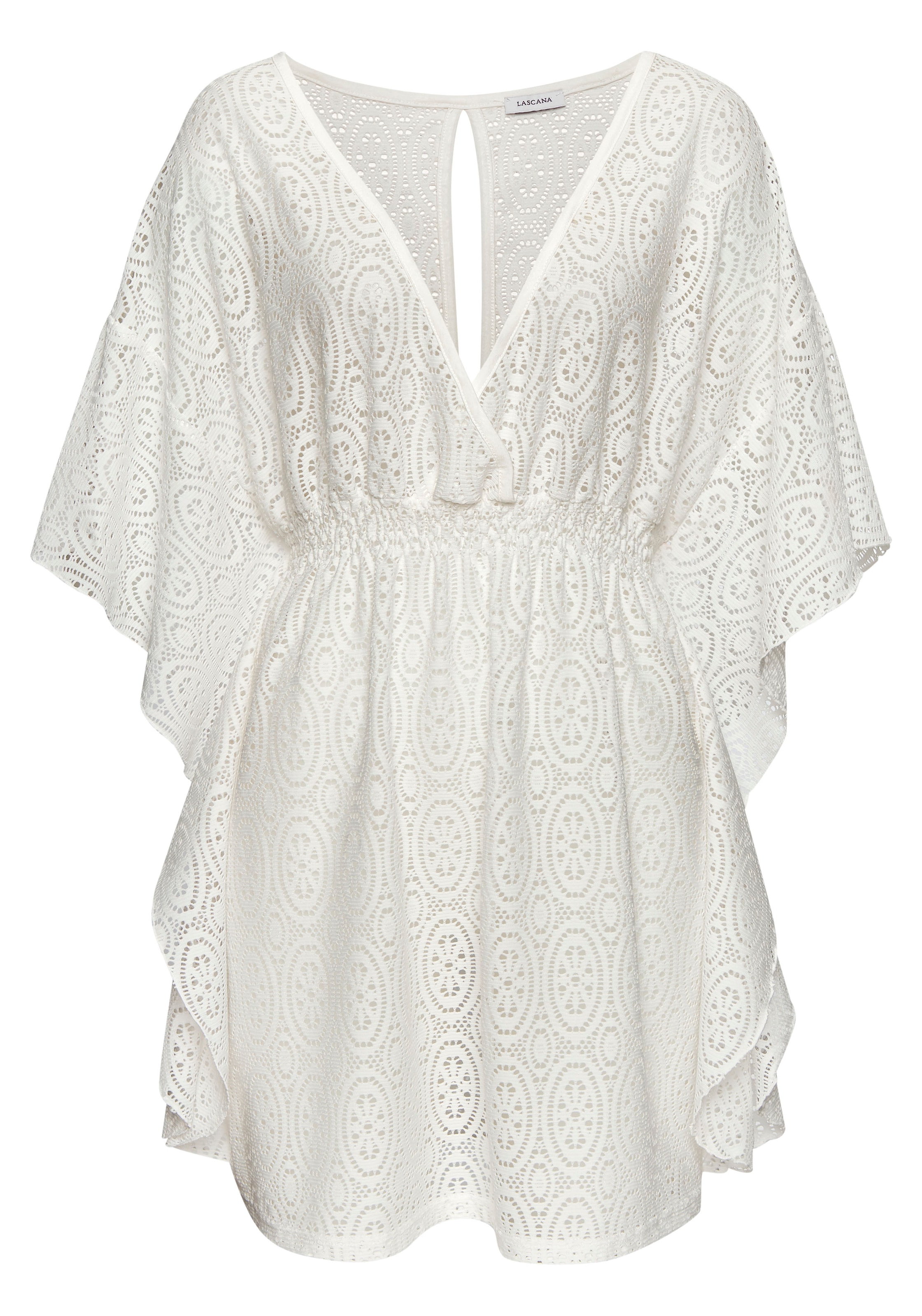 LASCANA Longbluse, aus Lochspitze, lockeres Blusenkleid, Tunika