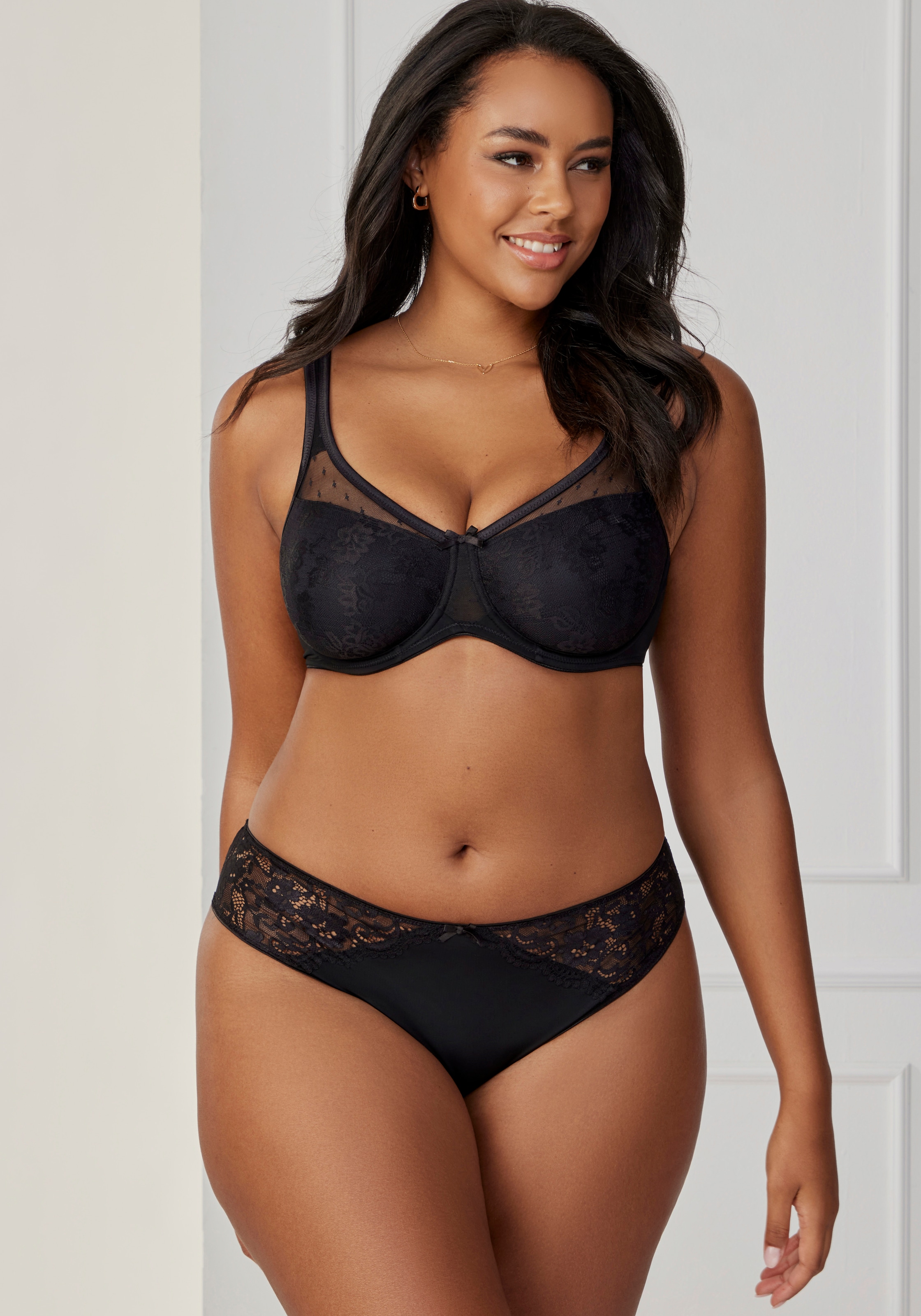 Nuance Minimizer-BH, mit unterlegter Jacquardspitze, Dessous