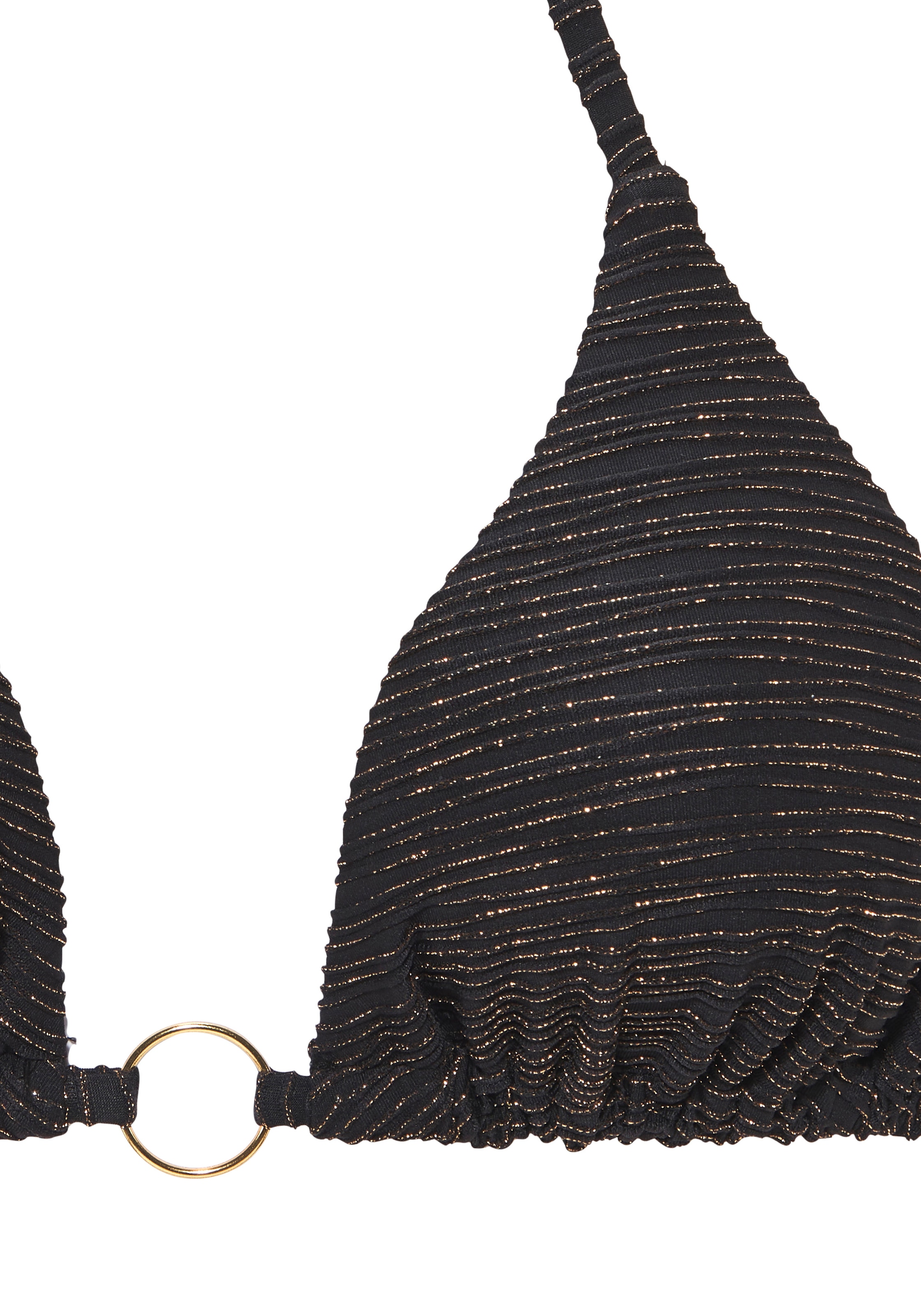 LASCANA Triangel-Bikini Glitzernde Strukturware