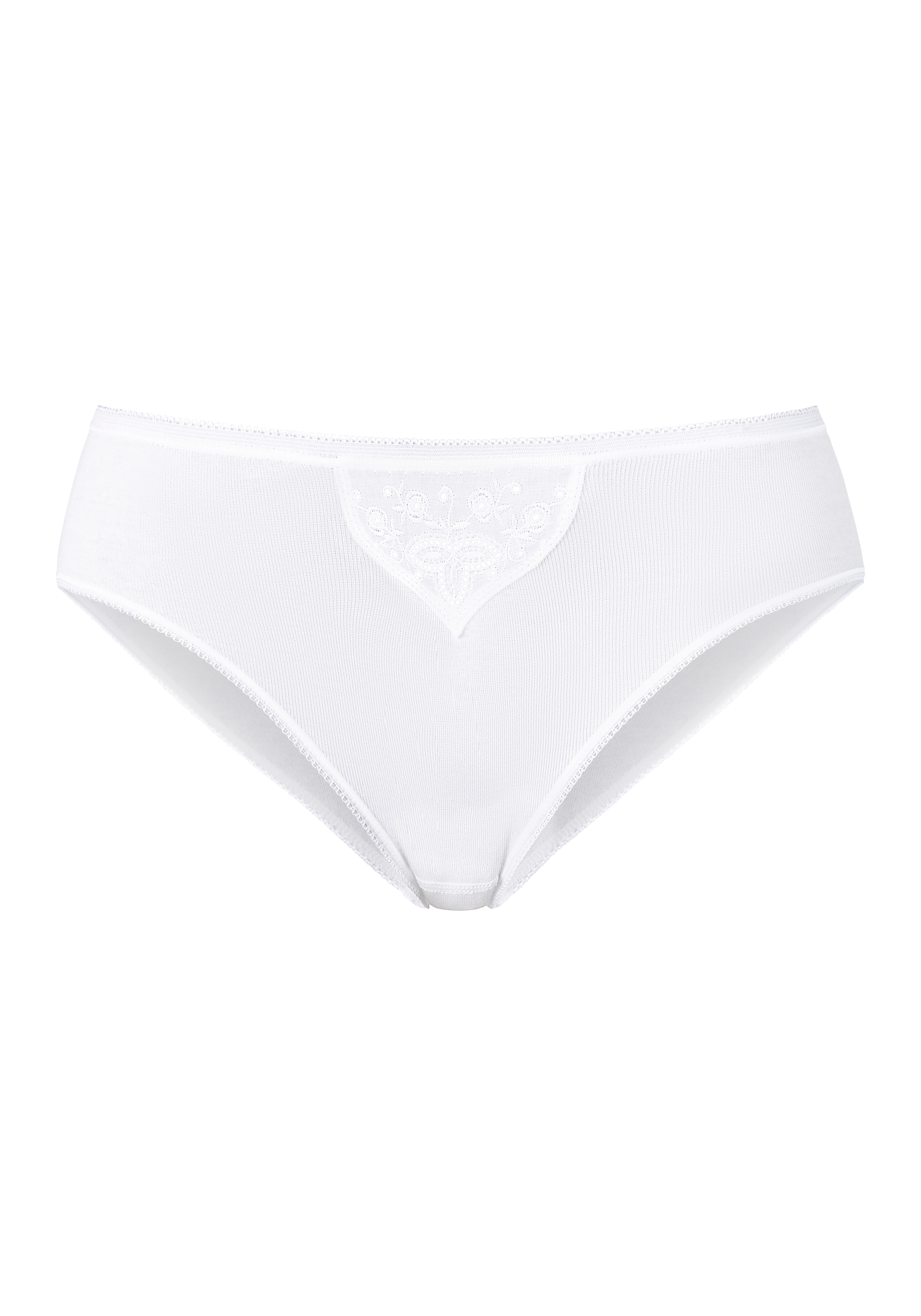 Schiesser Tai-Slip »"Cotton Essentials"« 2er-Pack,  mit zarten Stickerei-Motiven