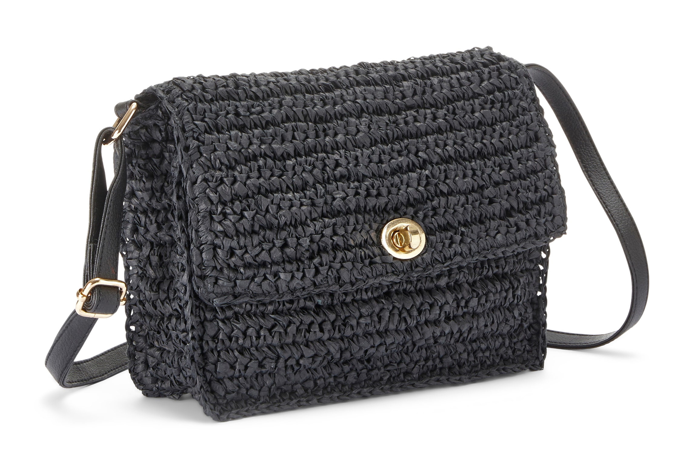 Vivance Umhängetasche »Handtasche« Minibag, Henkeltasche, Bast-Optik, Sommertasche, Crossbody Bag