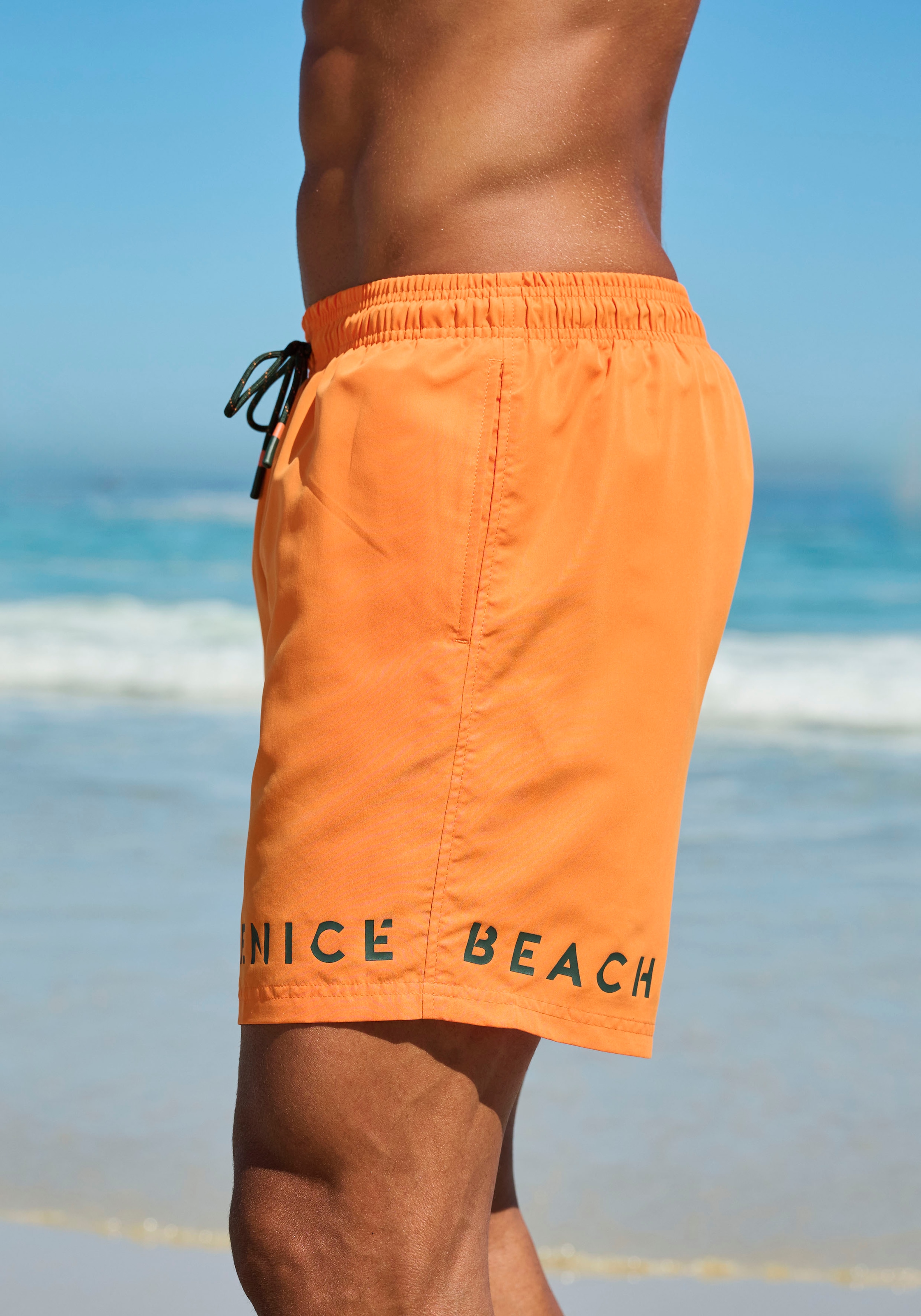 Venice Beach Badeshorts, seitliche Eingrifftasche mit Reißverschluss