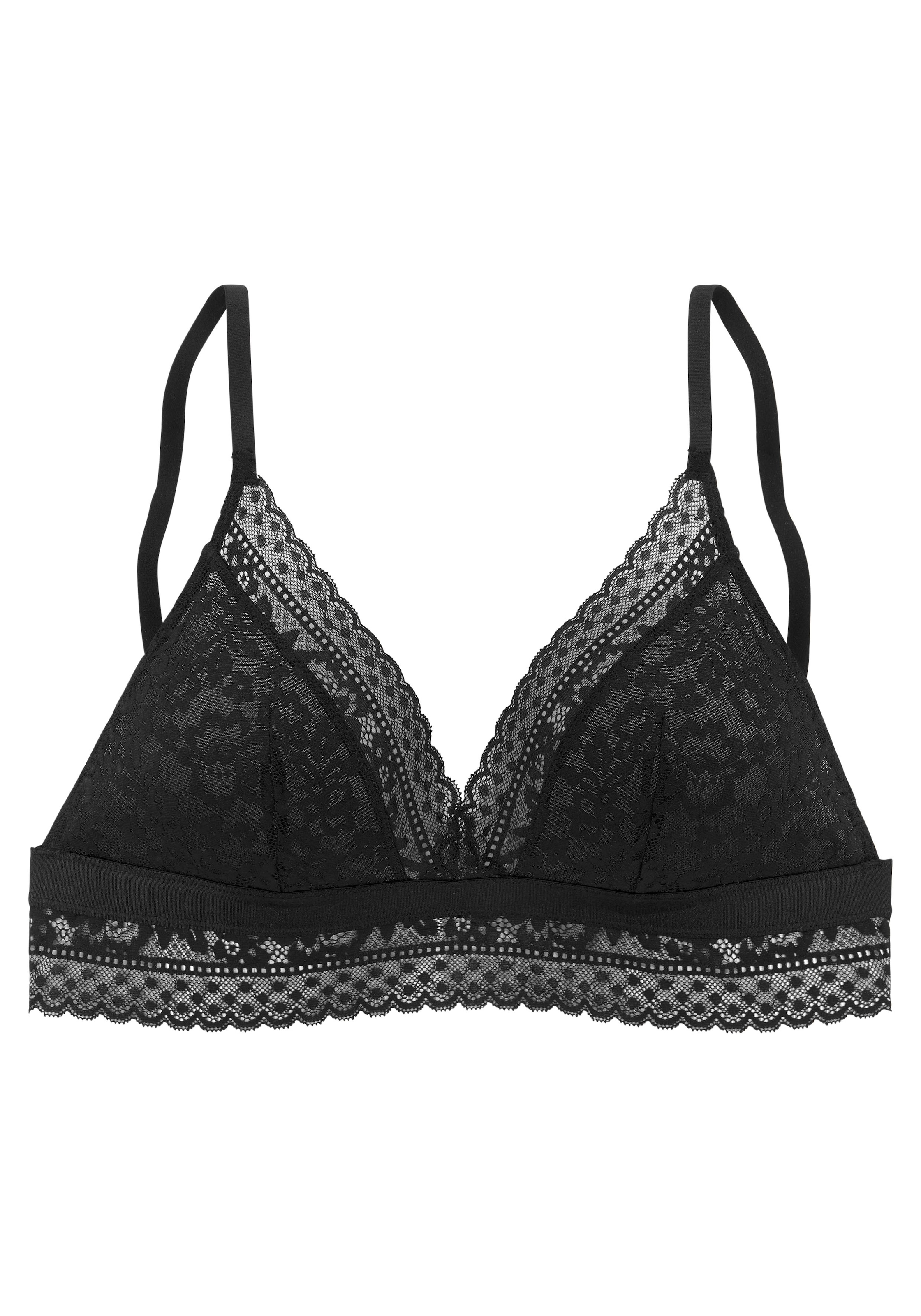 Vivance Bralette-BH »Viola«, ohne Bügel in angesagter Triangle-Schnittform, Dessous