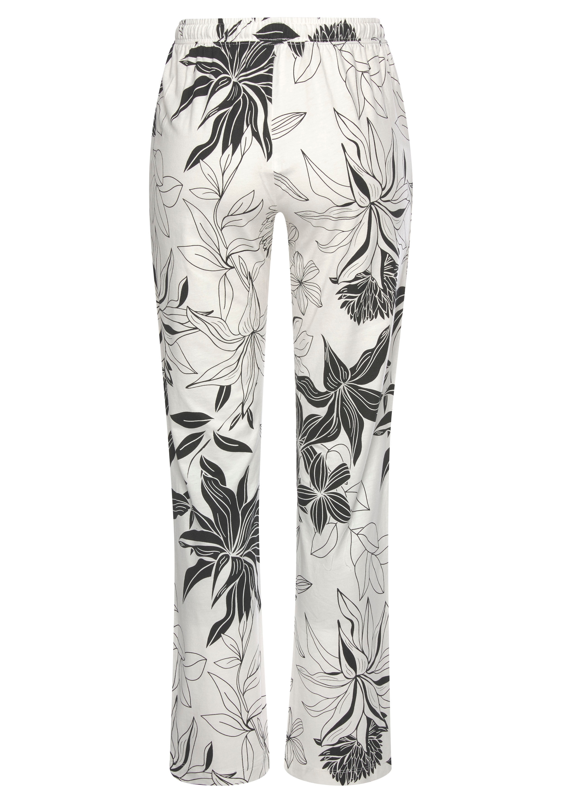 LASCANA Schlafhose  mit floralem Druck