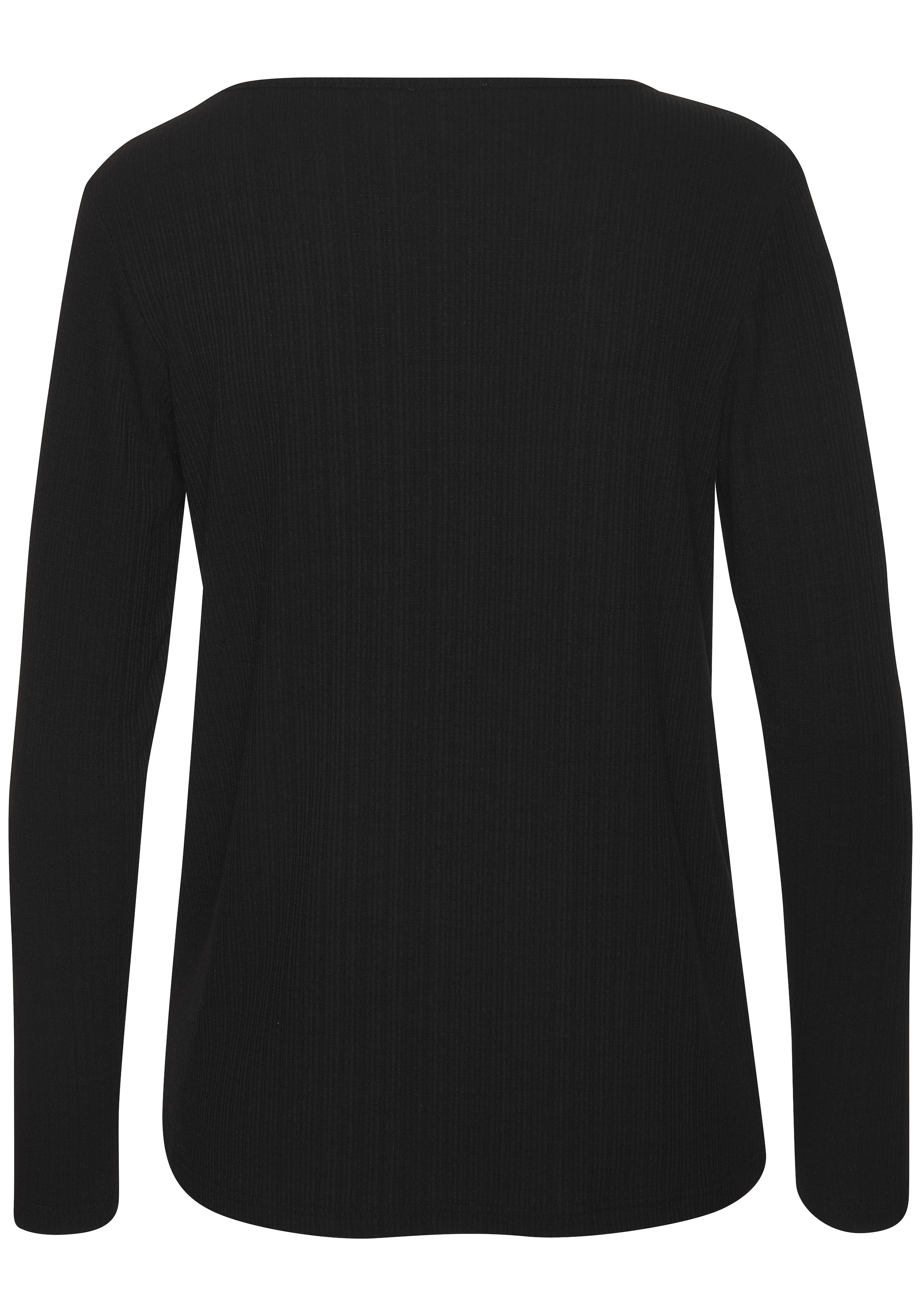 Vivance Langarmshirt »mit modischer Rippstruktur« aus weichfließender Qualität mit Viskose