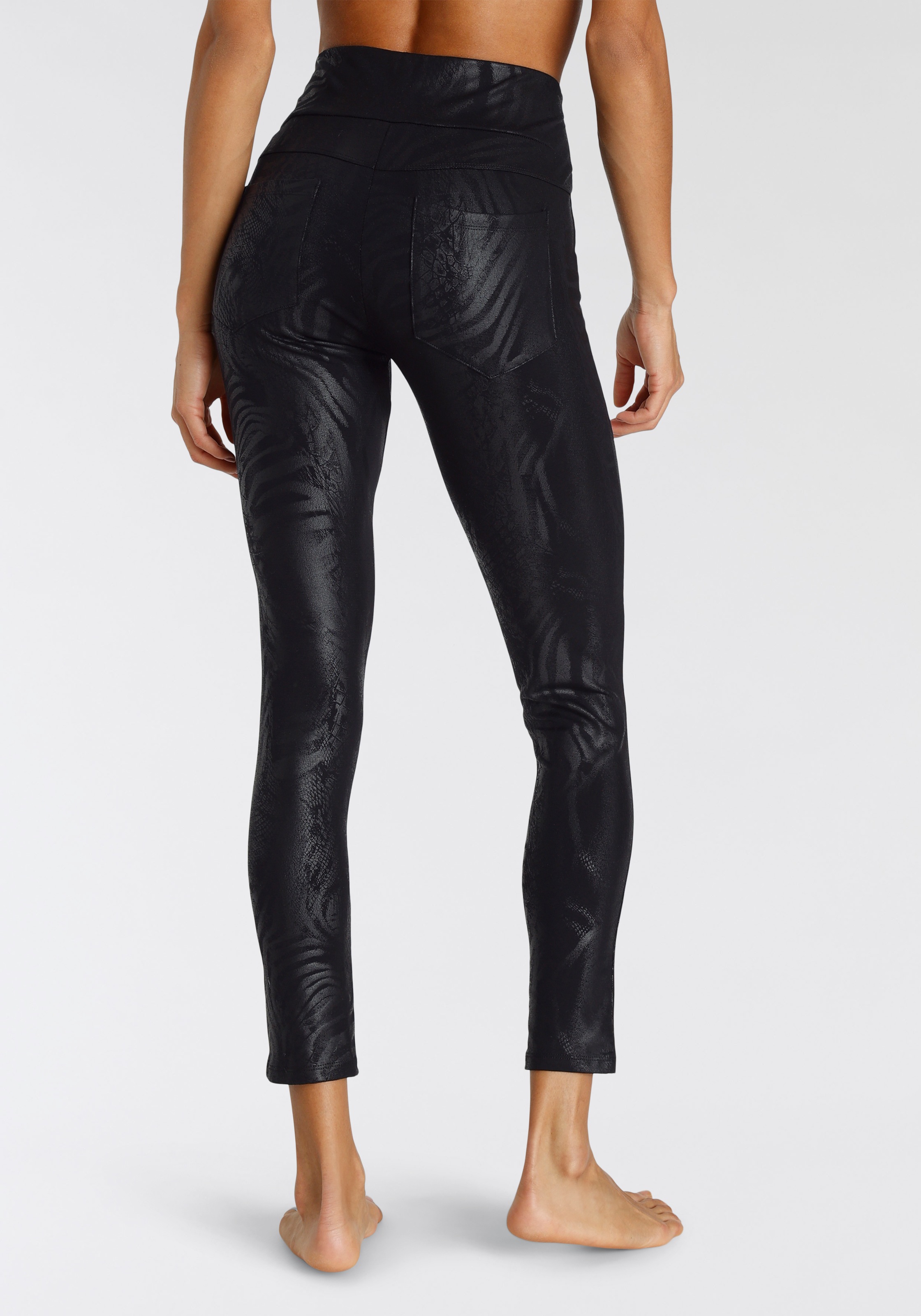 LASCANA Leggings, mit tonigem Druck