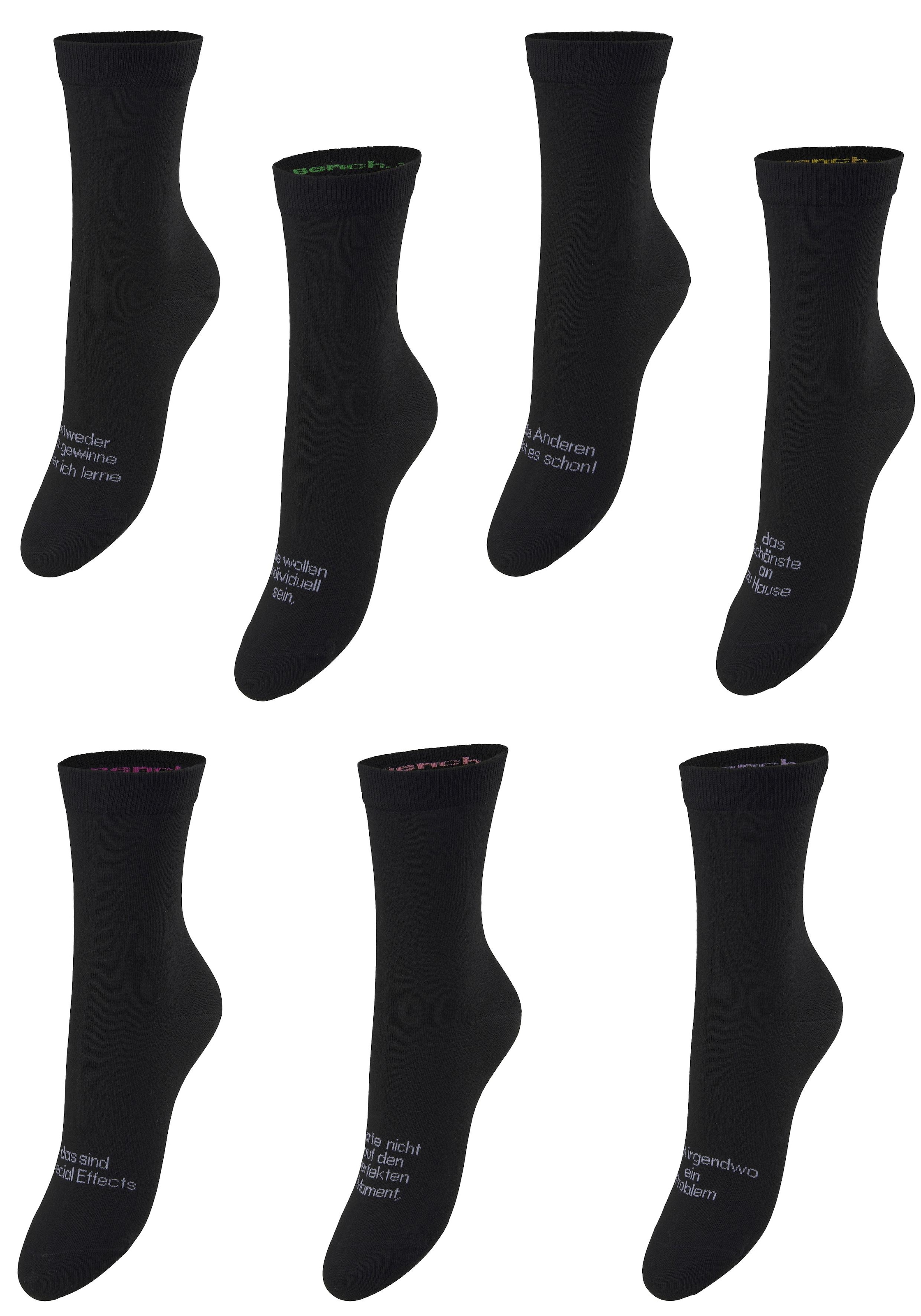 Bench. Socken, (Packung, 7 Paar), mit Turnbeutel
