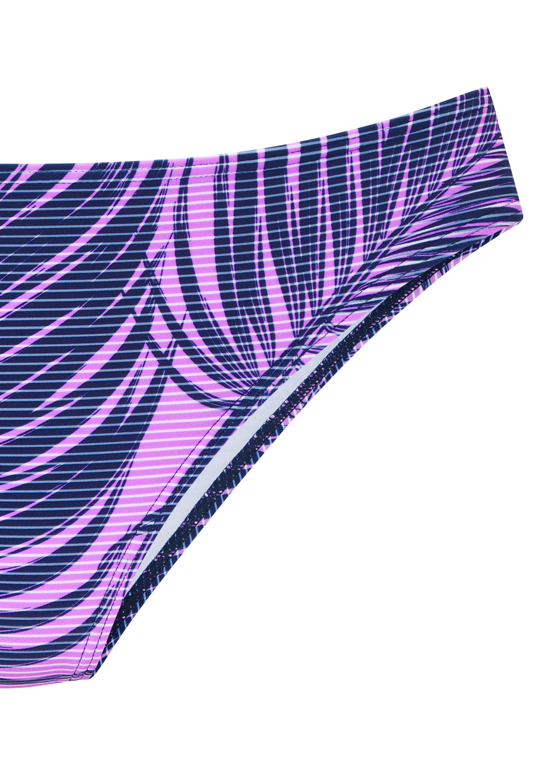 LASCANA ACTIVE Bikini-Hose »Coal« im Mustermix aus Palmen und Streifen