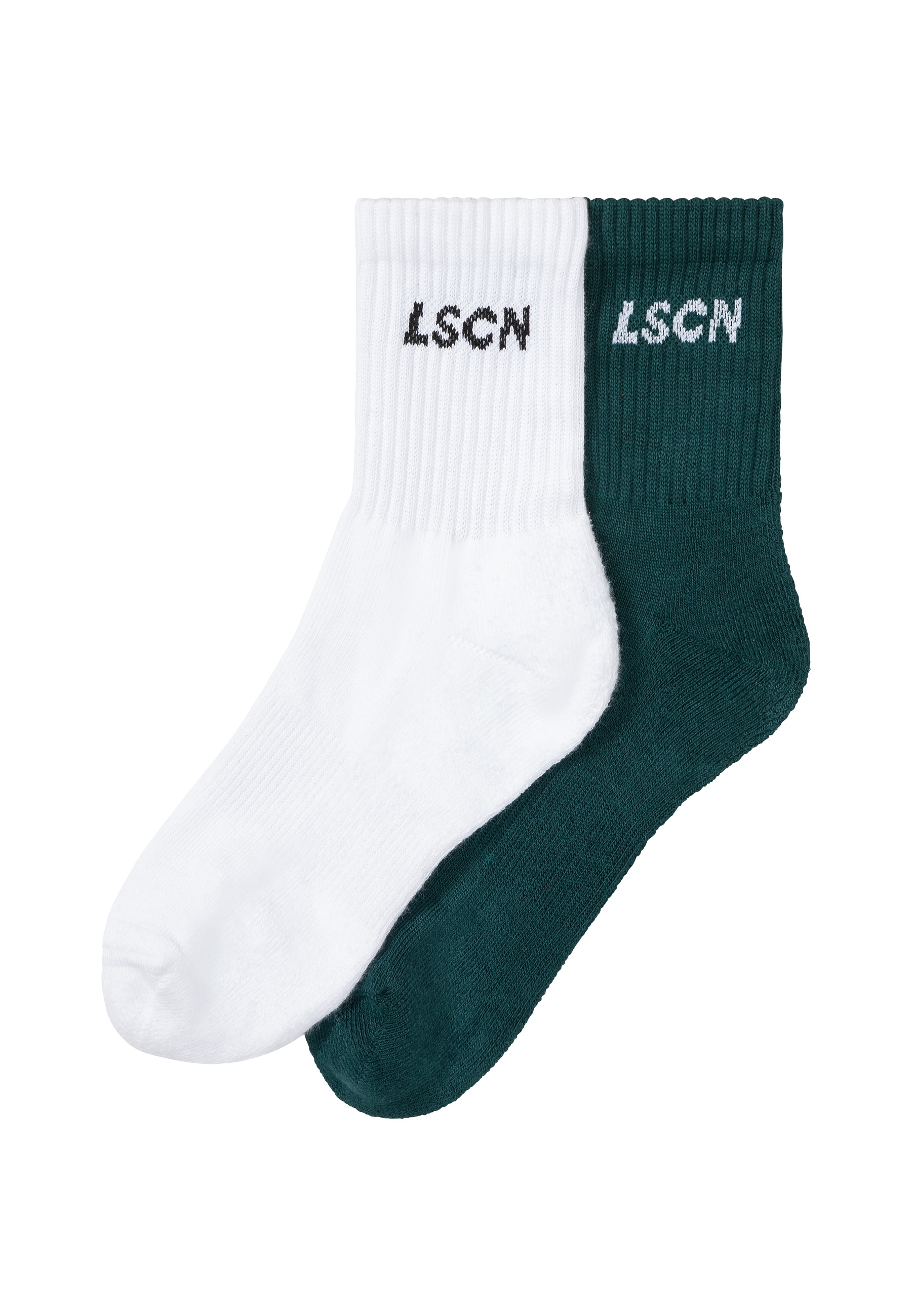 LSCN by LASCANA Tennissocken Packung, 2 Paar tlg. mit  Halbfußfrottee